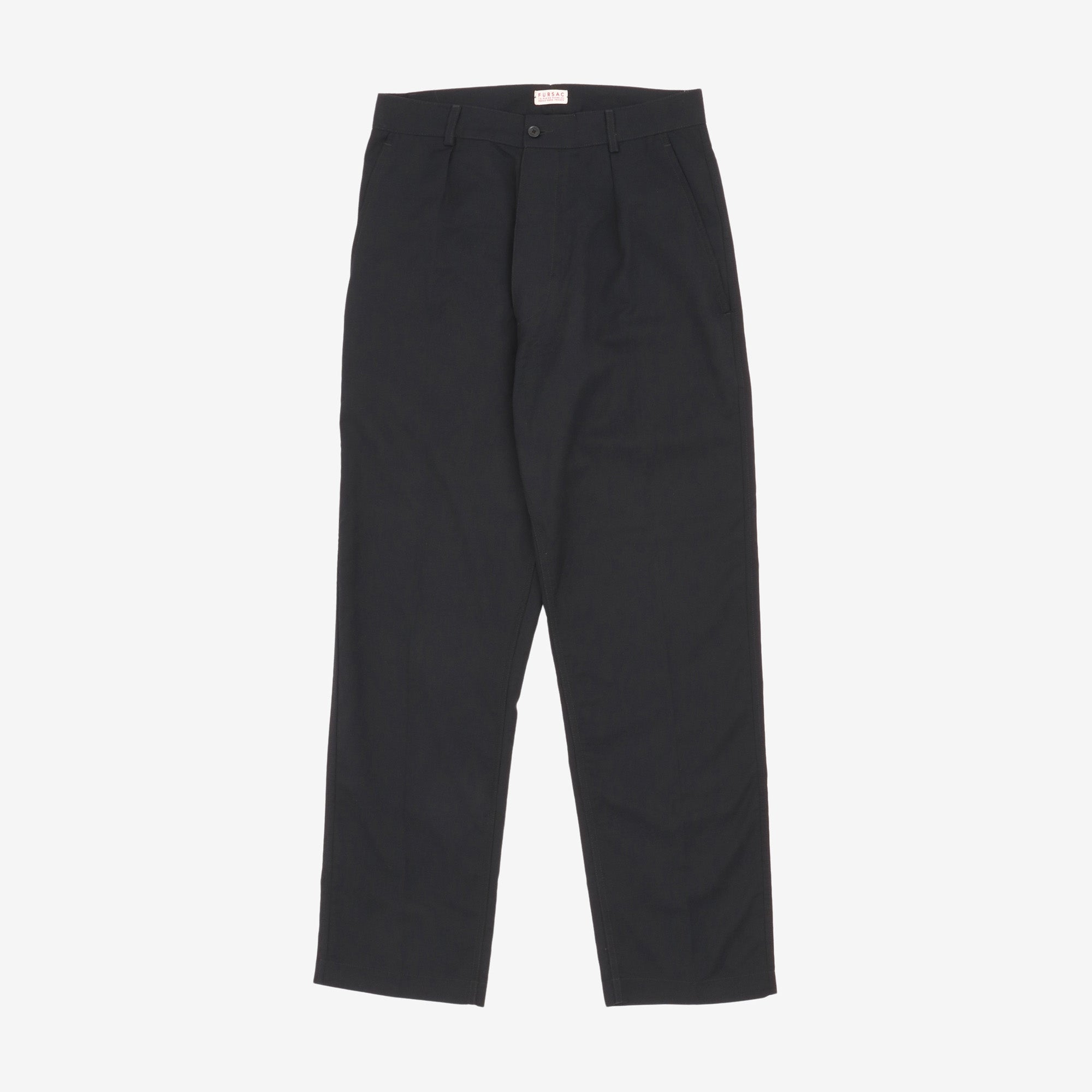 Virgin Wool Pleated Trousers (31W X 31.5L)