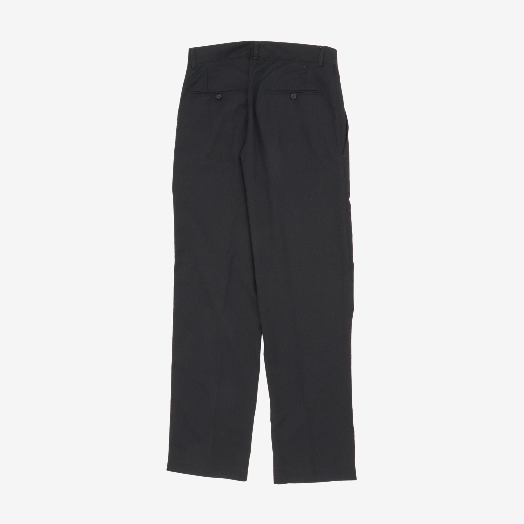 Virgin Wool Pleated Trousers (31W X 31.5L)