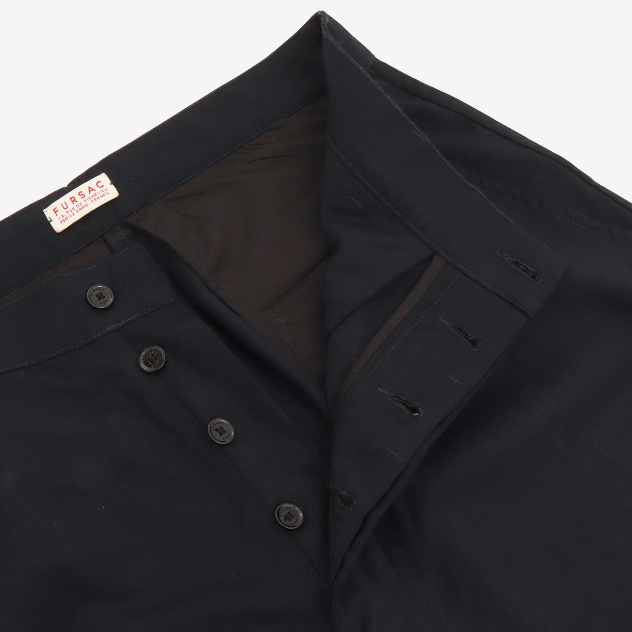 Virgin Wool Pleated Trousers (31W X 31.5L)