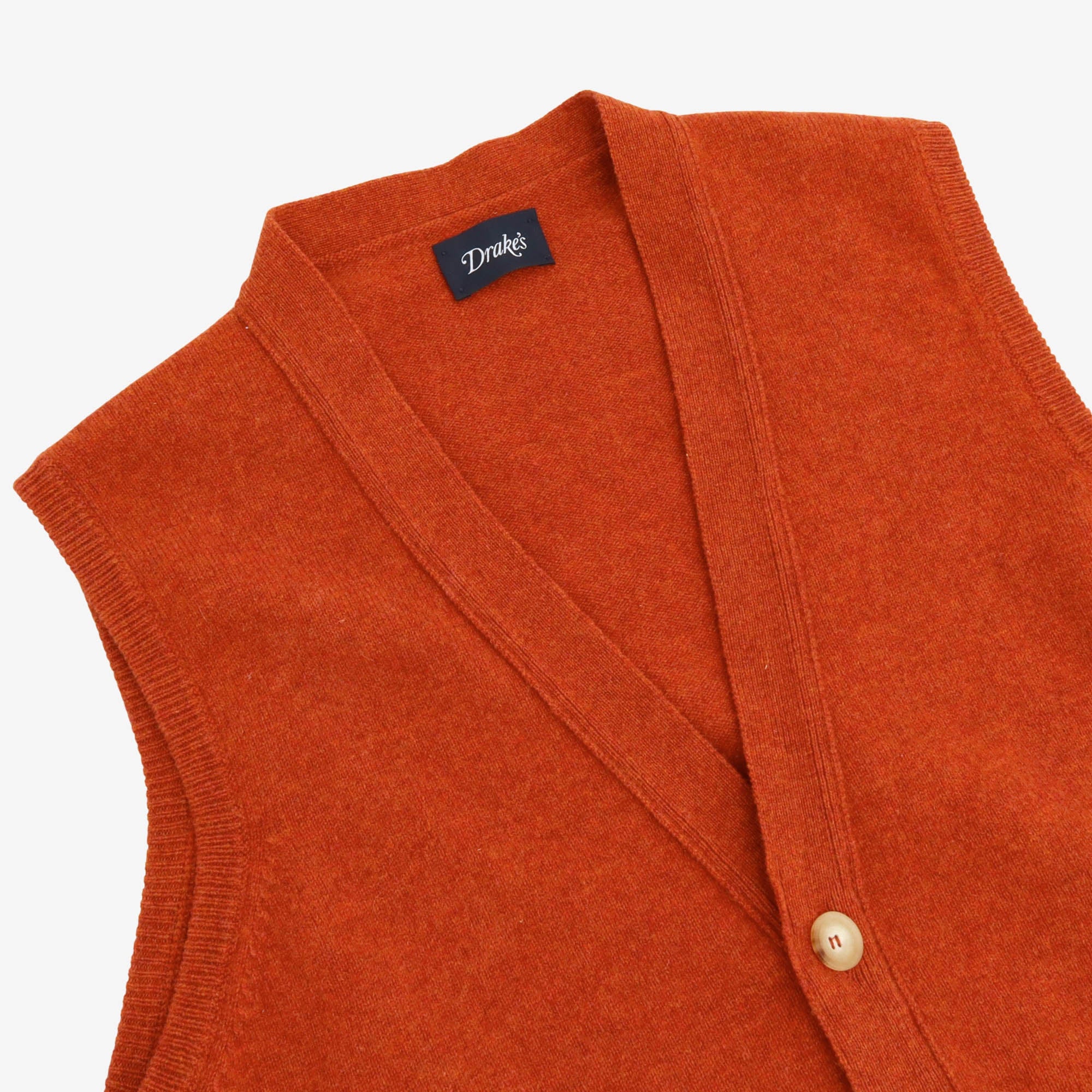 Lambswool Sleeveless Cardigan