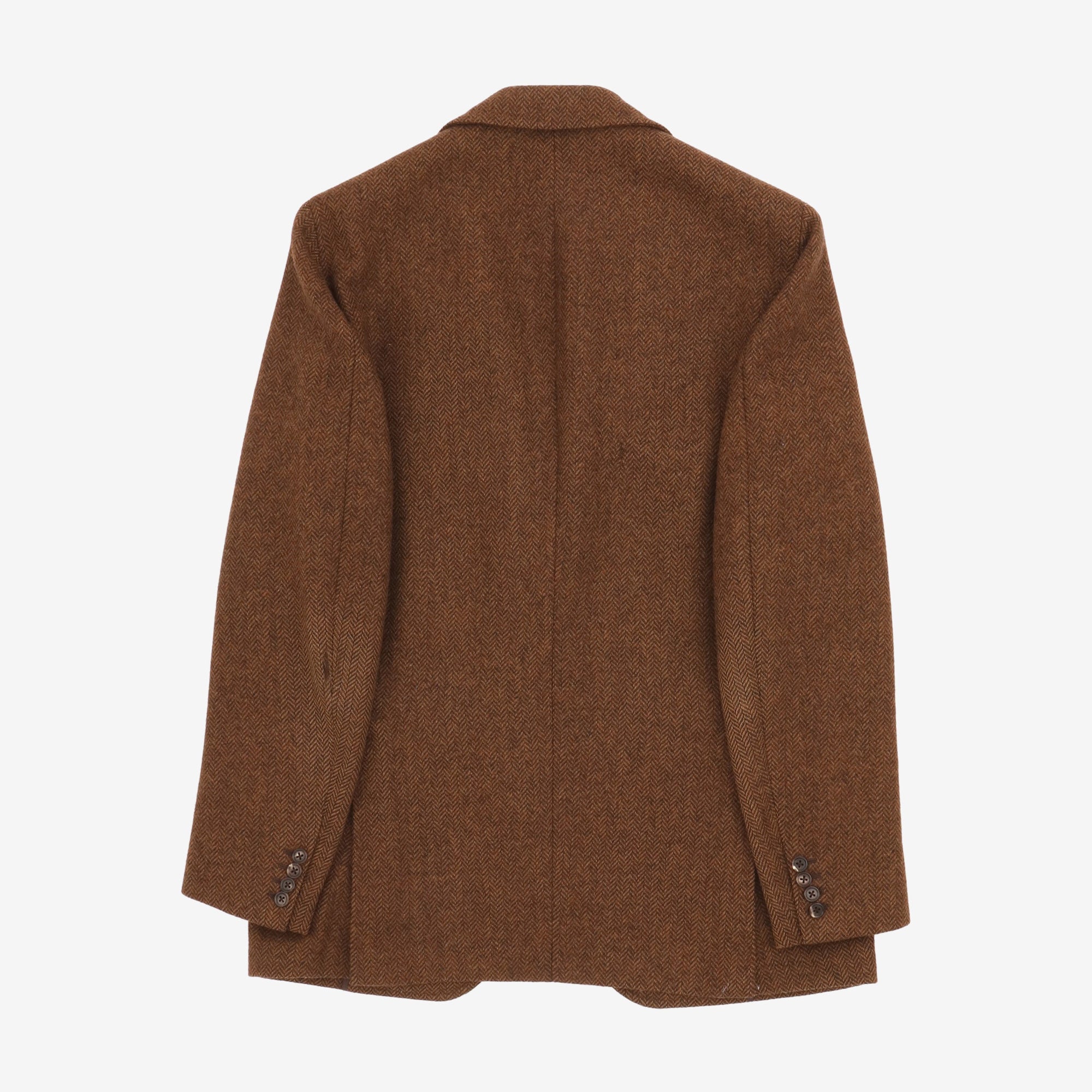 Herringbone Wool Tweed Blazer
