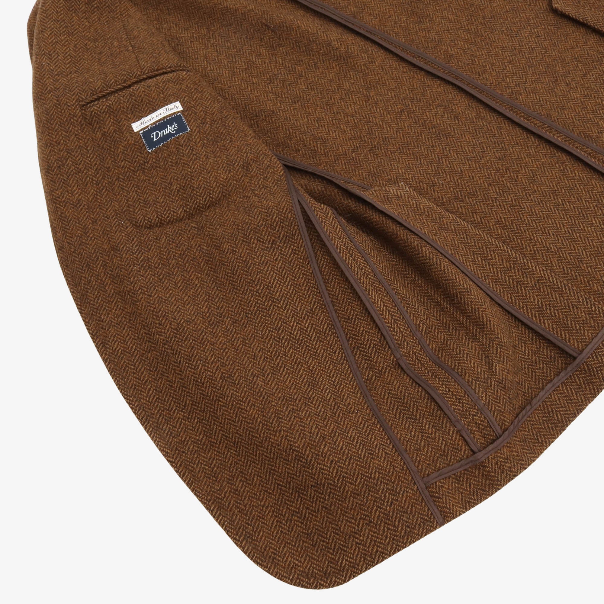 Herringbone Wool Tweed Blazer