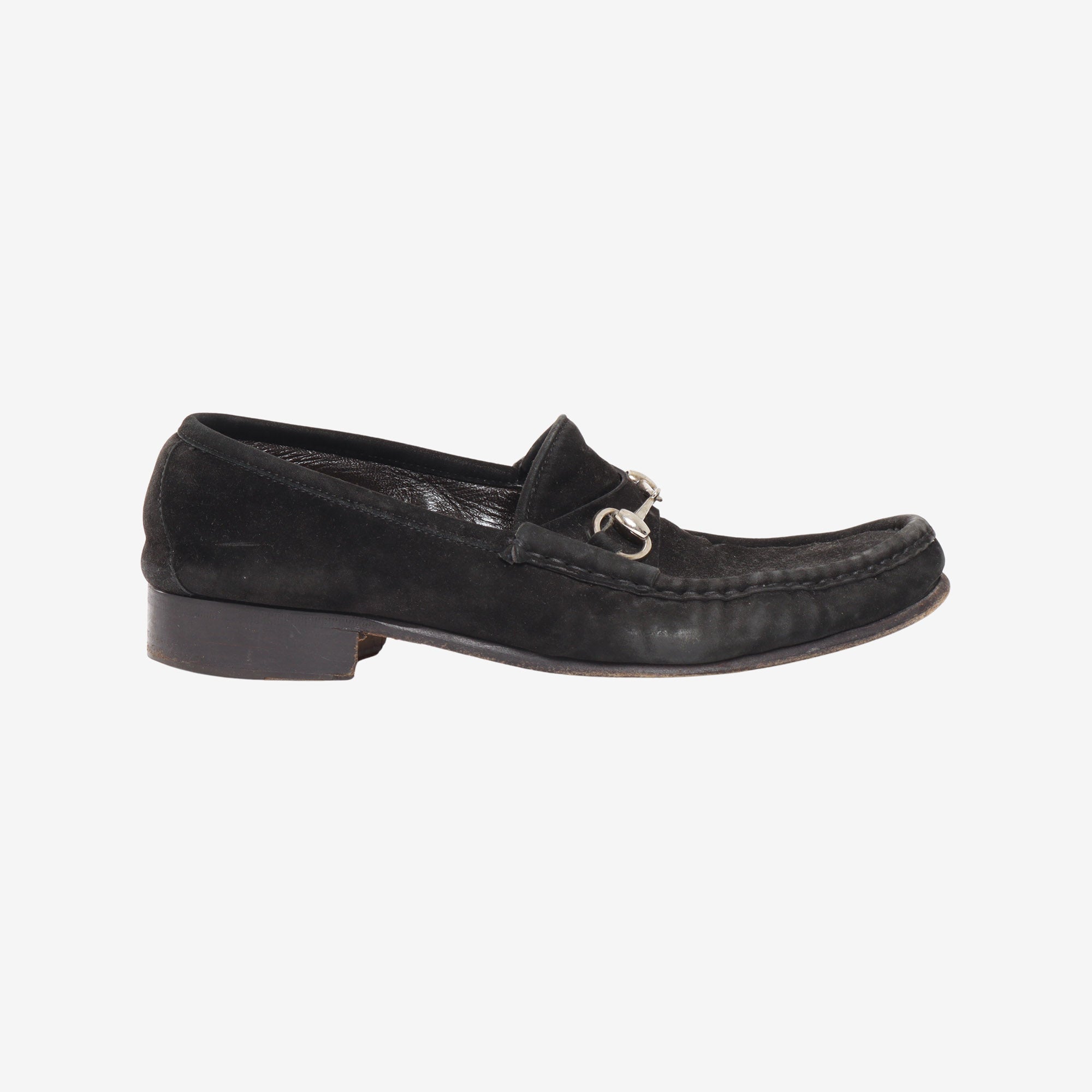 Suede Horsebit Loafers