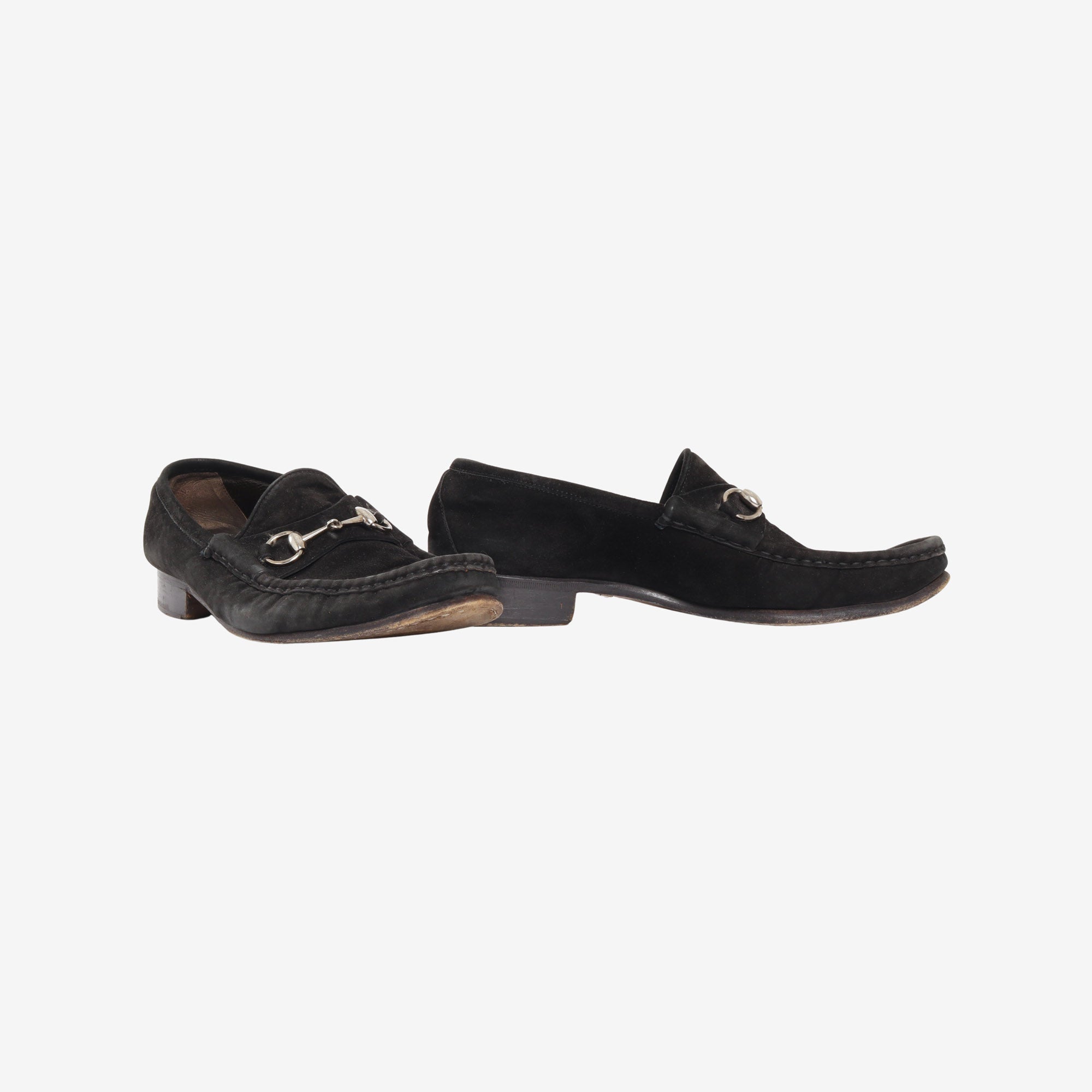 Suede Horsebit Loafers