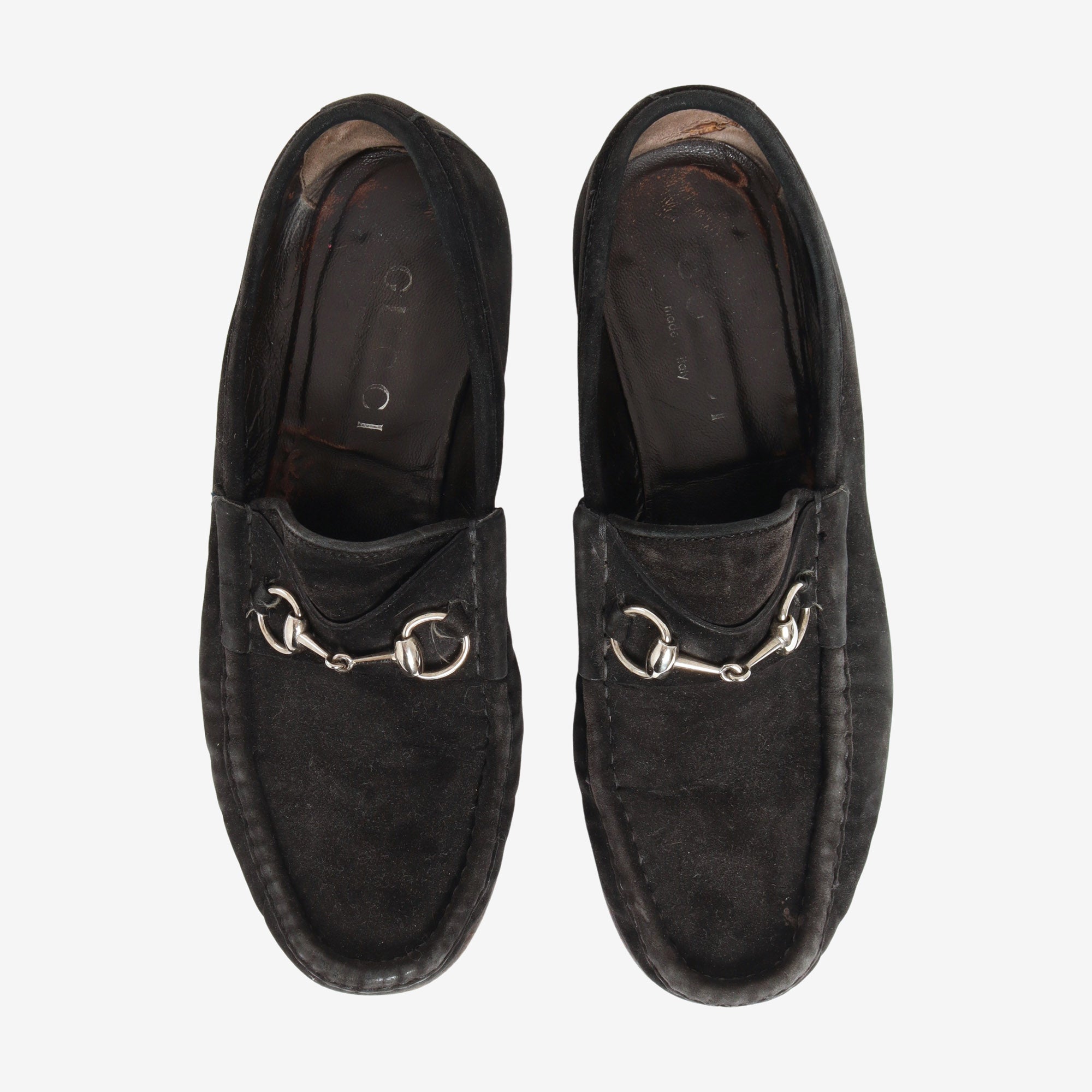 Suede Horsebit Loafers