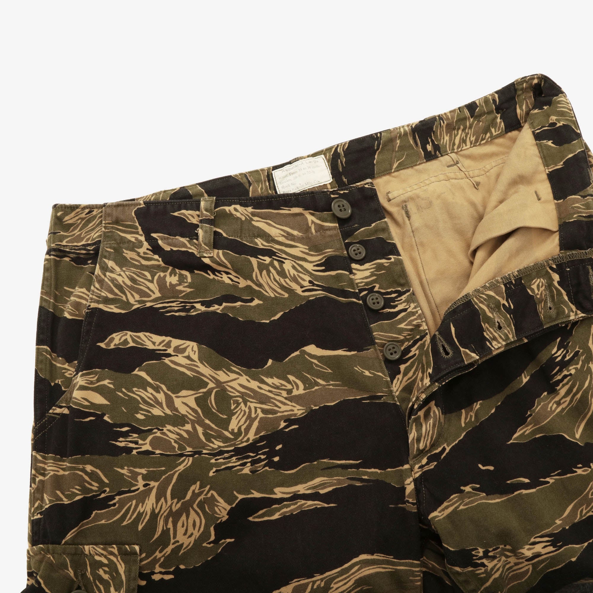 Tiger Camo Cargo Pants (35W X 32.5L)