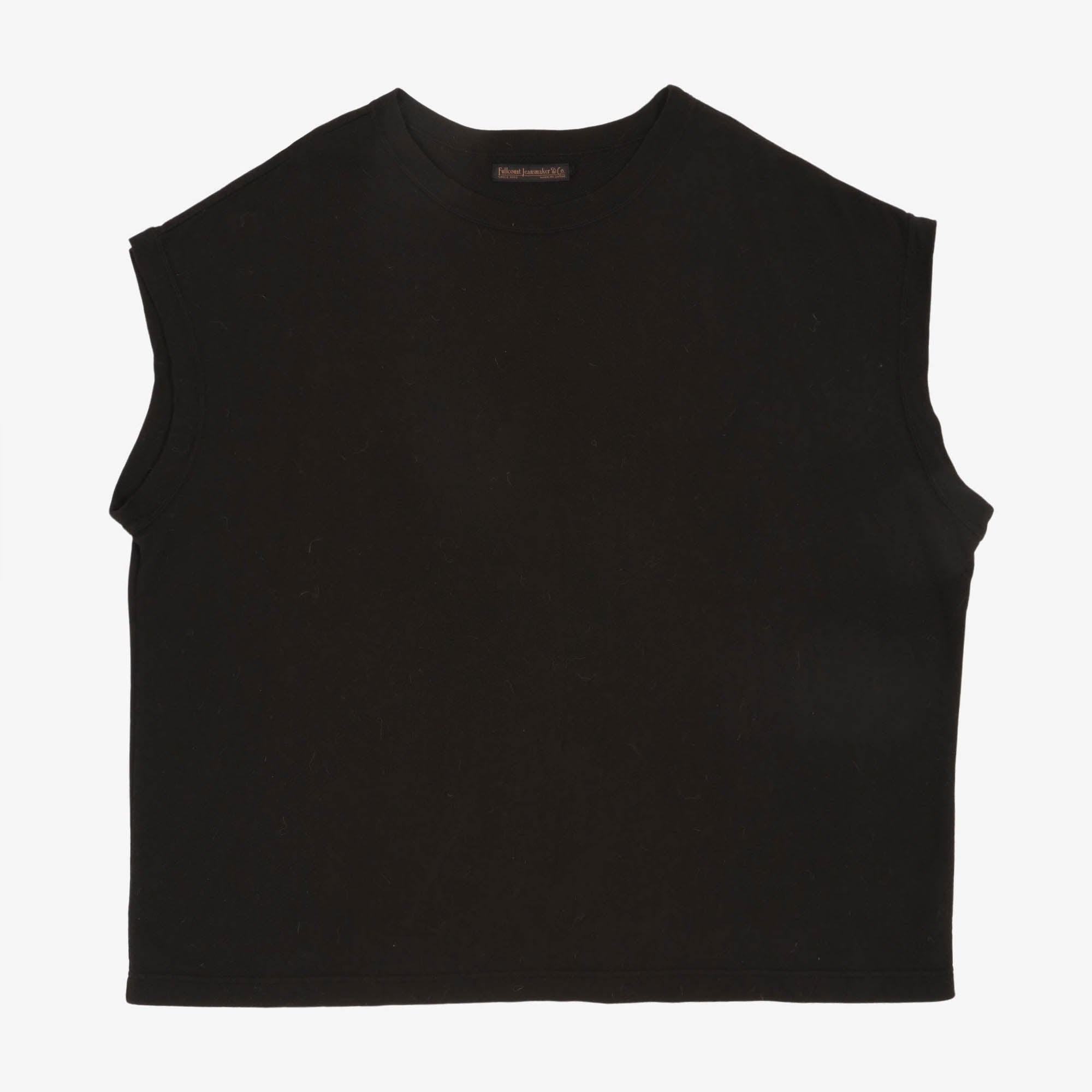 Relaxed Fit No Sleeve Sweatshirt