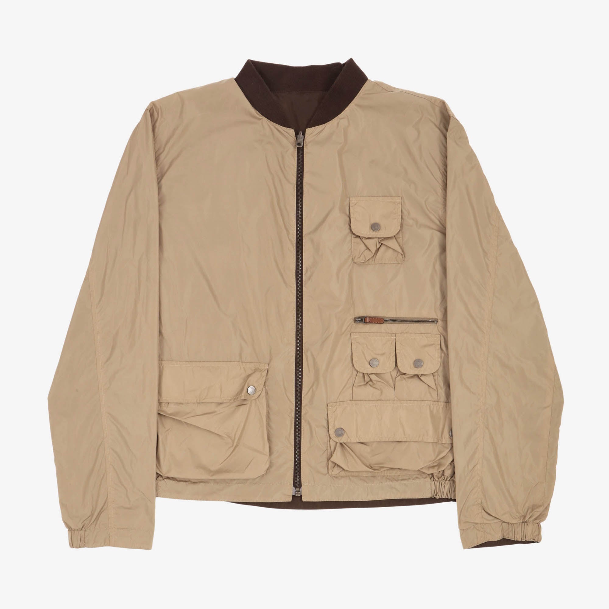Reversible Nylon Bomber Jacket