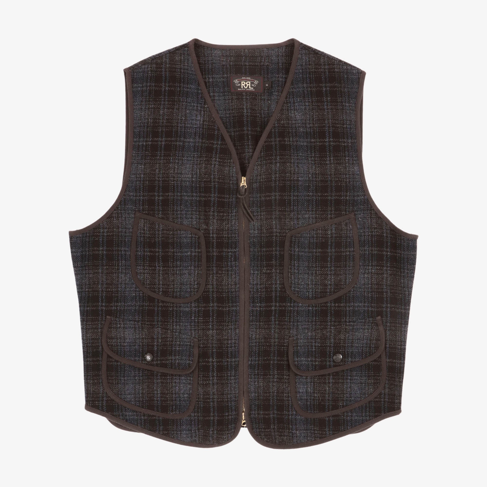 Plaid Wool Vest