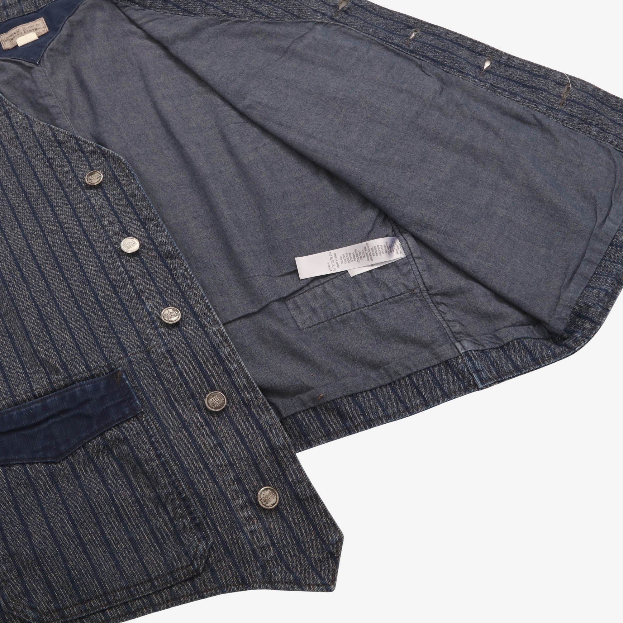 Indigo Cloth Work Vest