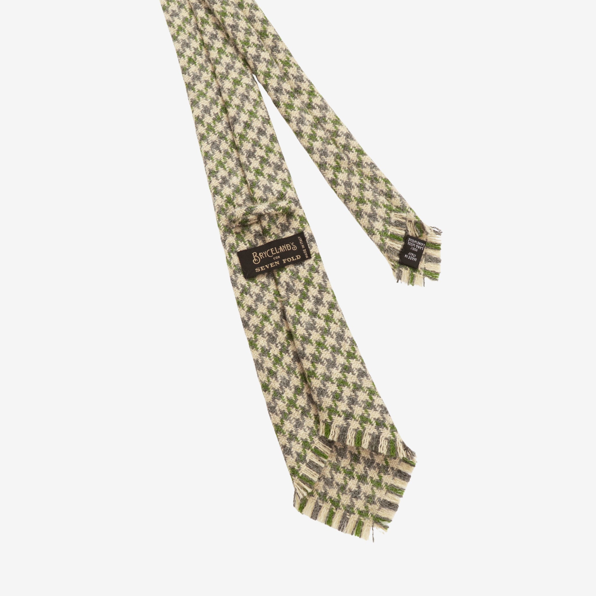 Houndstooth Wool Knit Tie