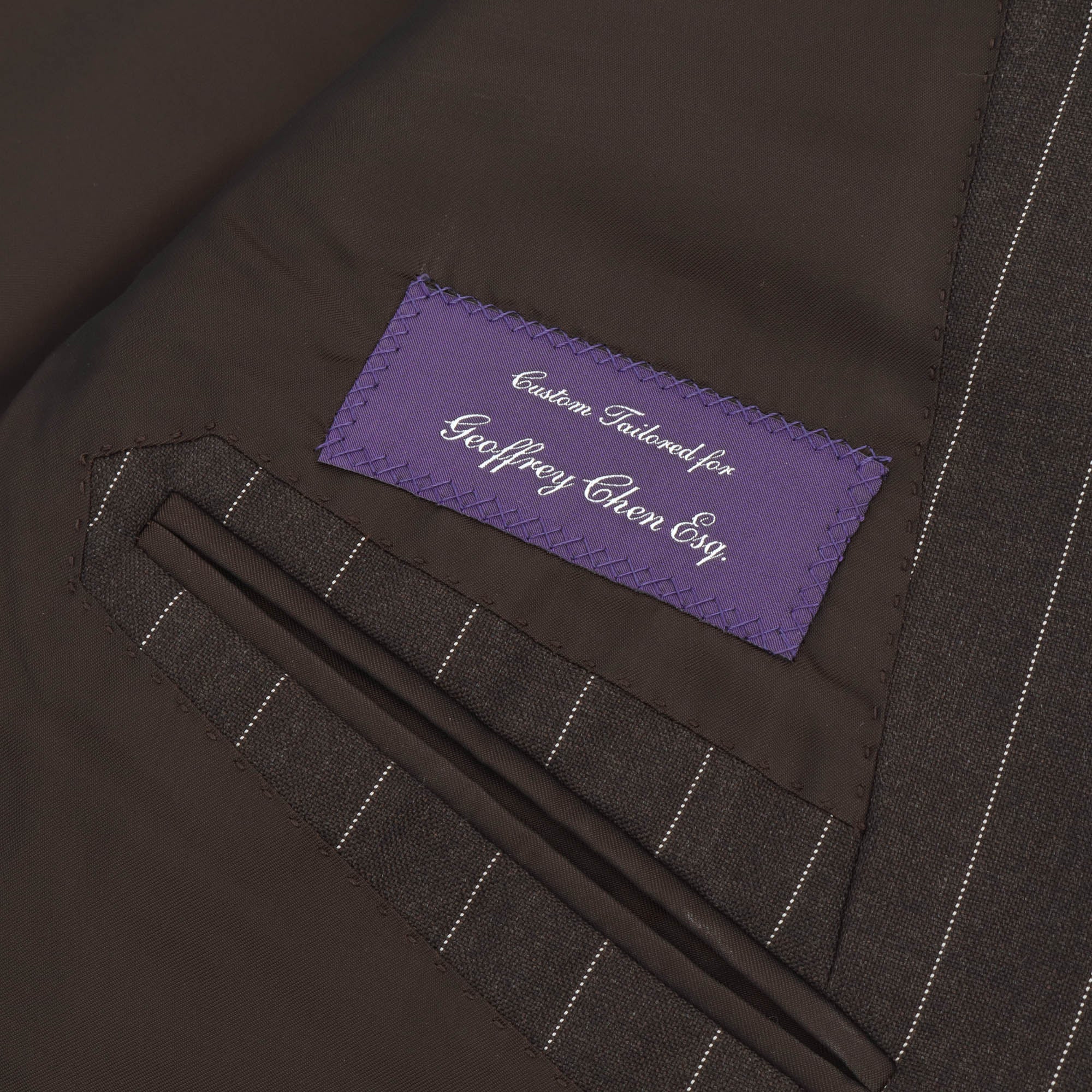 Purple Label Pinstripe BD Suit