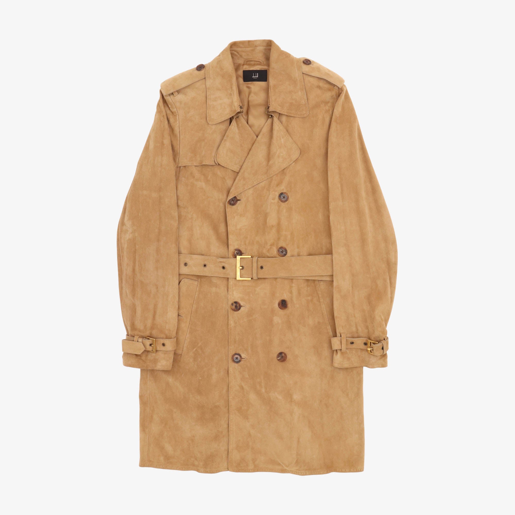 Suede Trench Coat