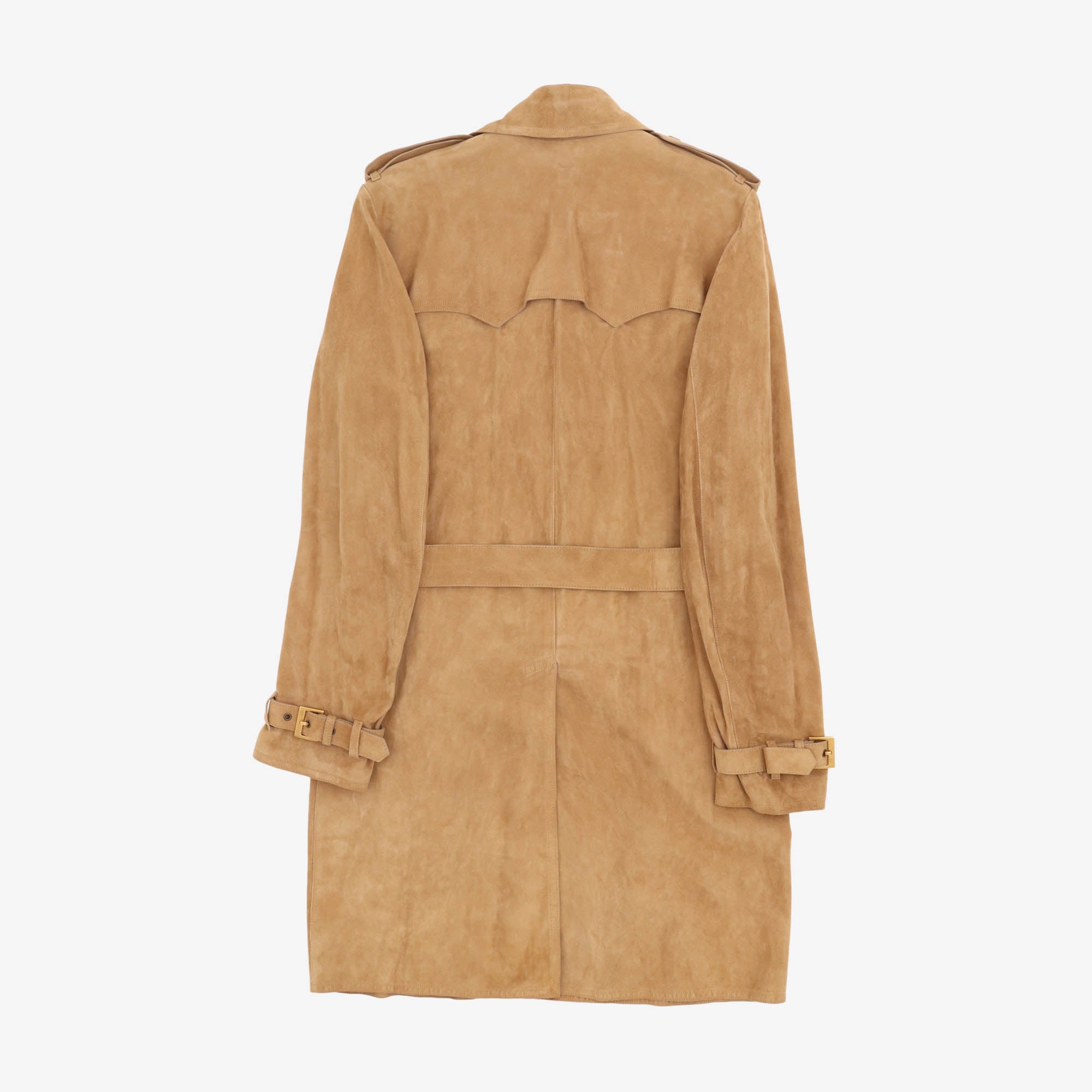 Suede Trench Coat