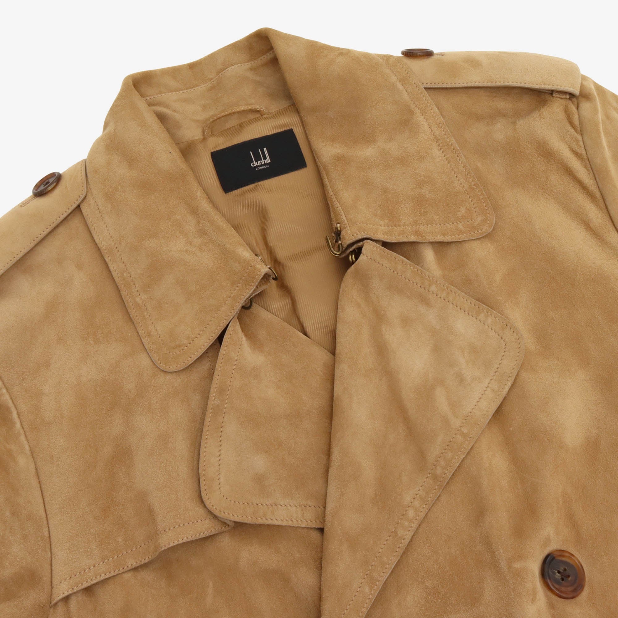 Suede Trench Coat
