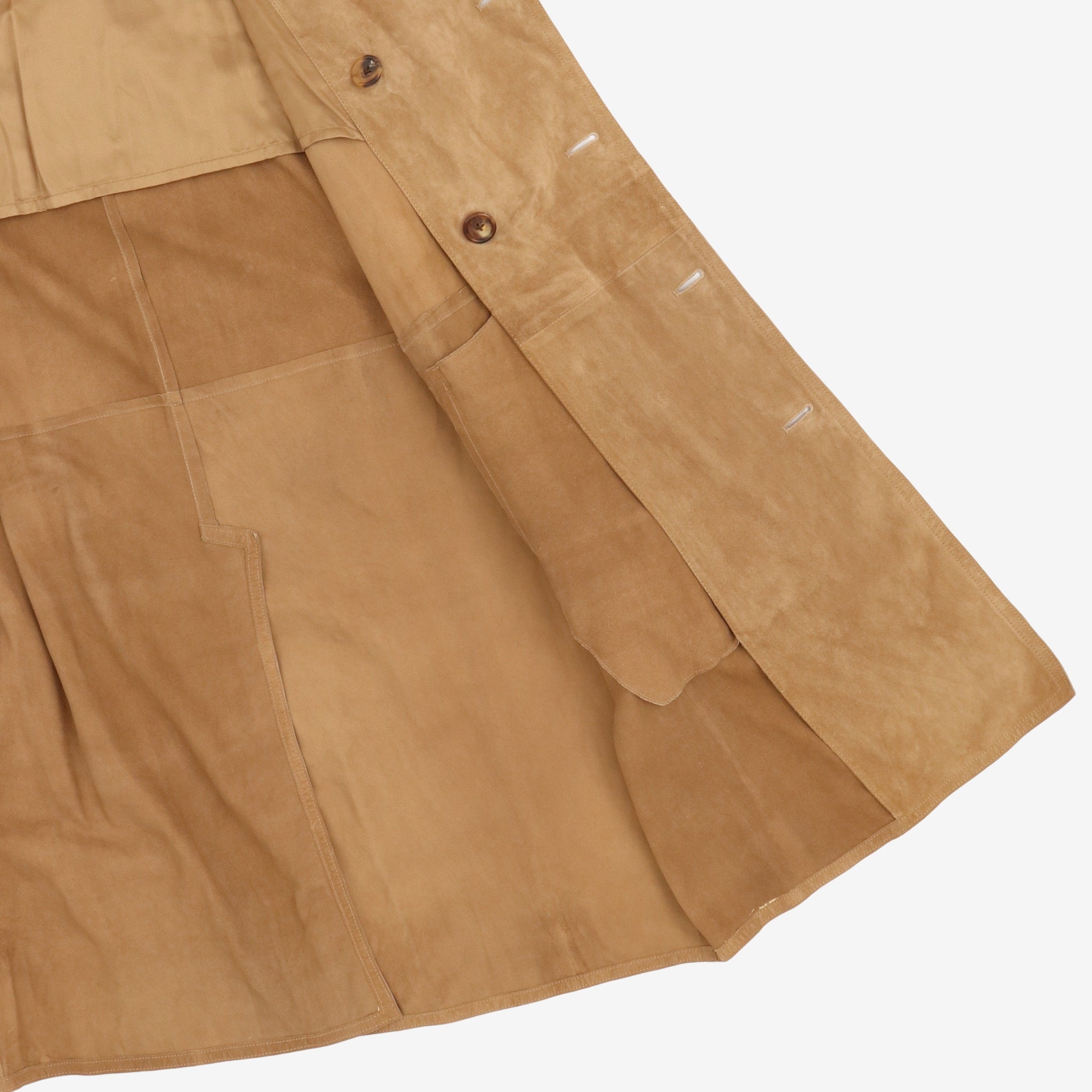Suede Trench Coat