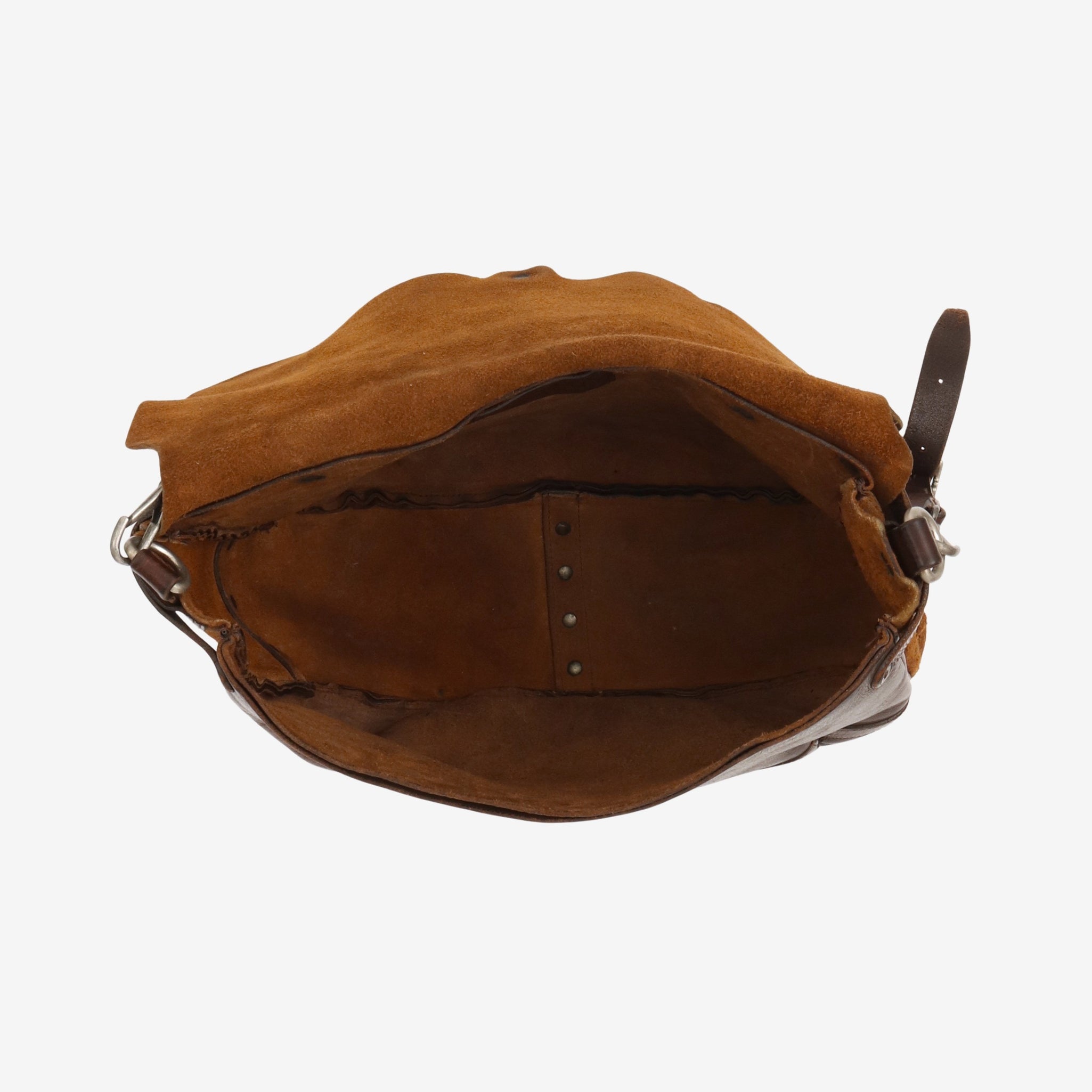 Rough-Out Leather Messenger Bag