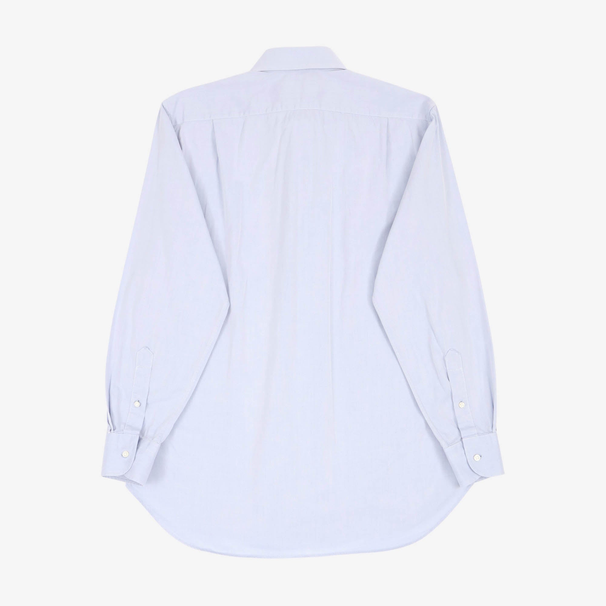 Spread Collar Cotton Shirt