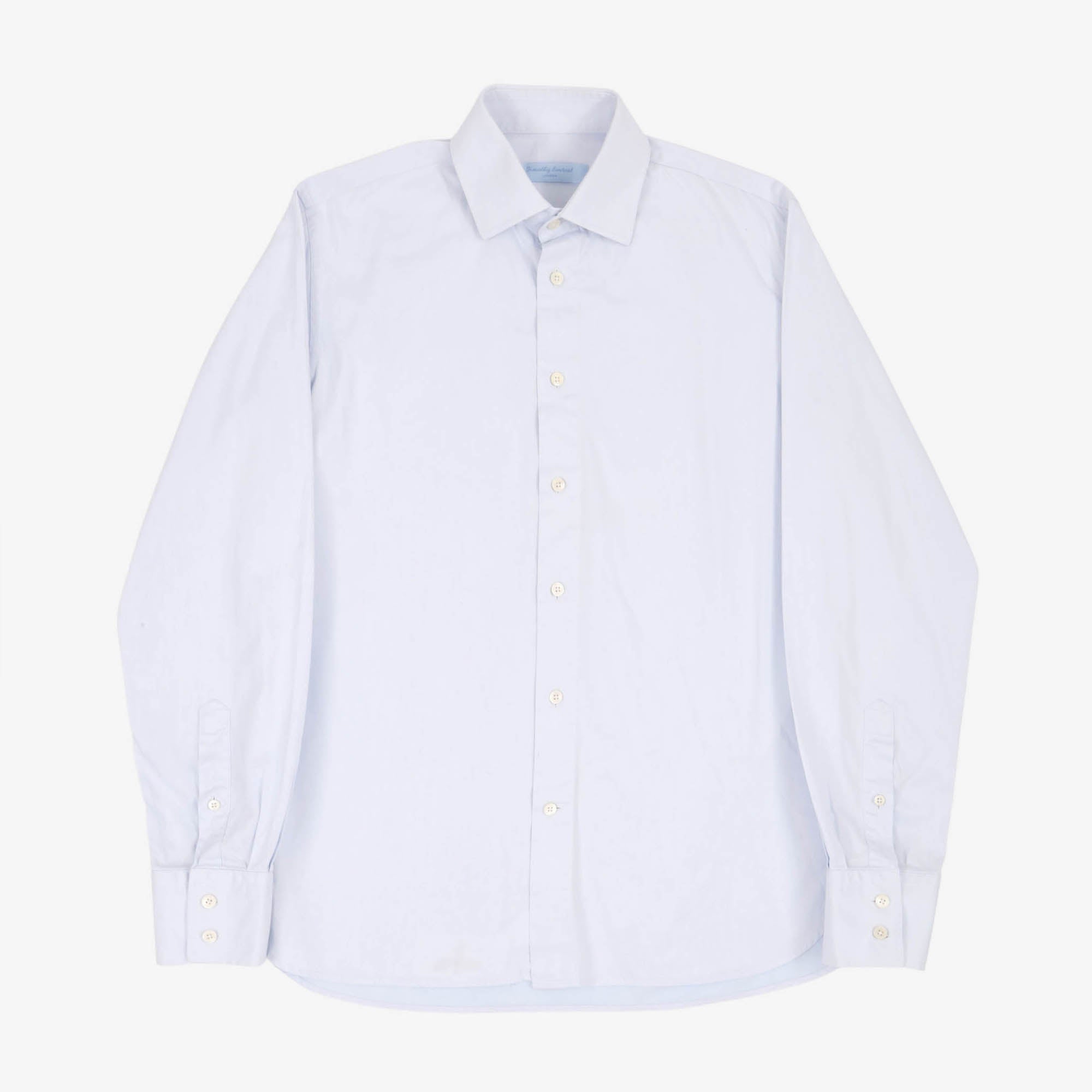Spread Collar Twill Shirt