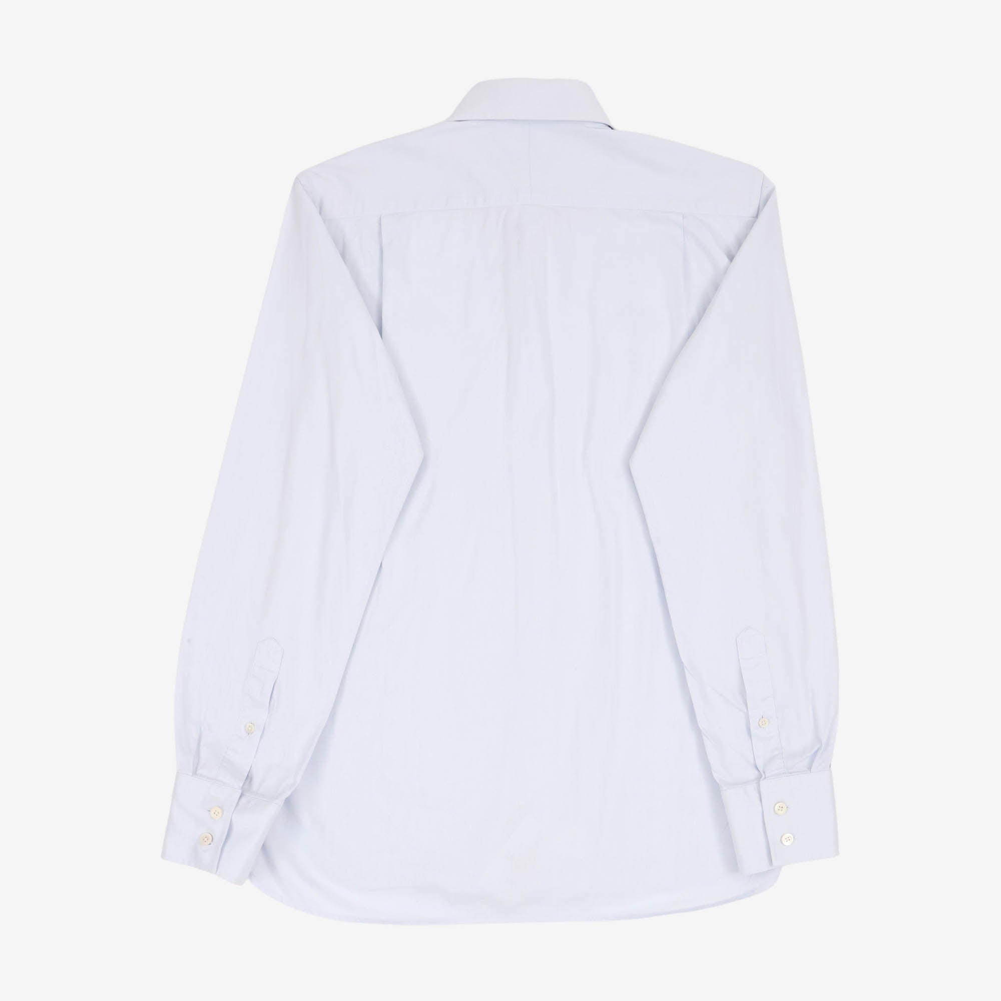 Spread Collar Twill Shirt