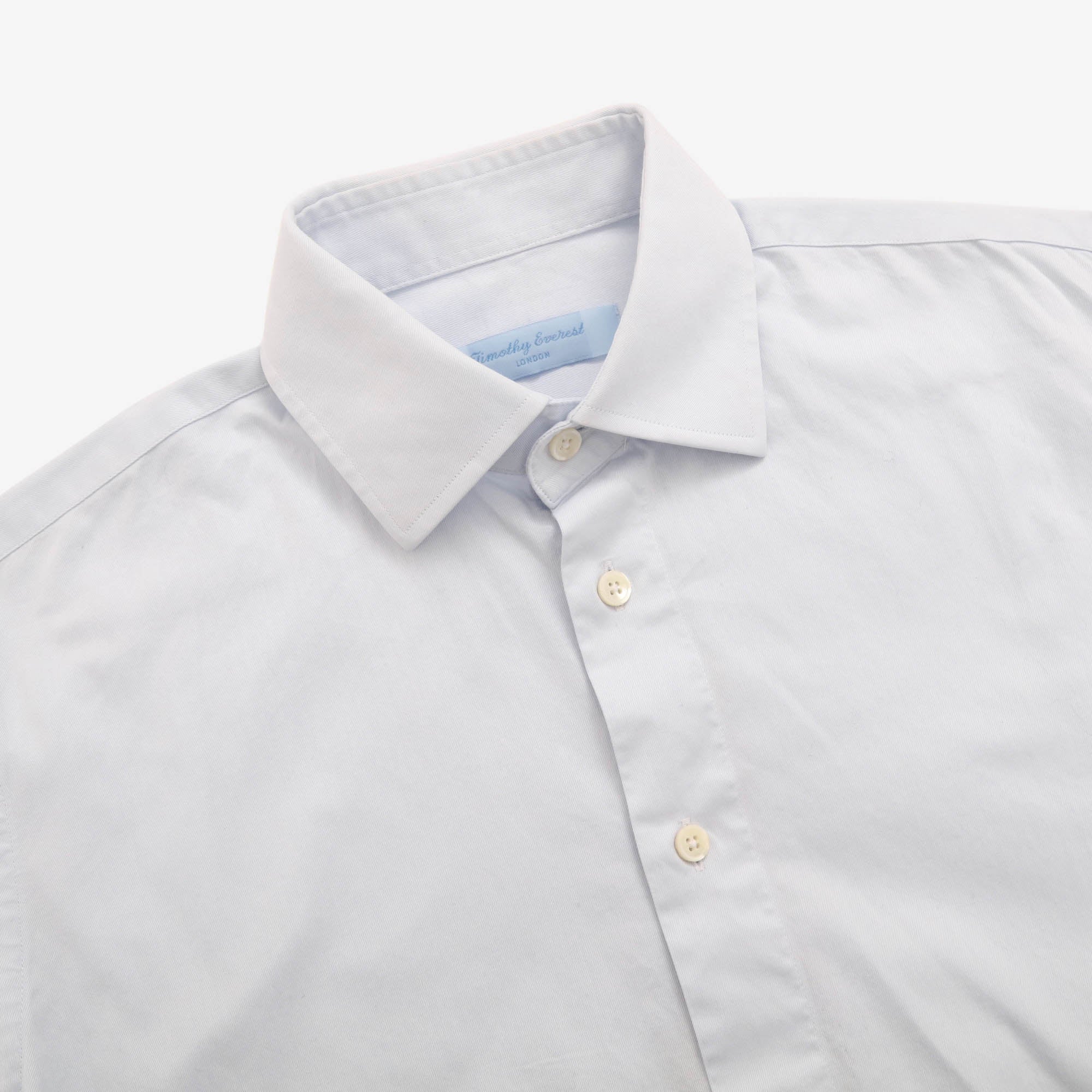 Spread Collar Twill Shirt