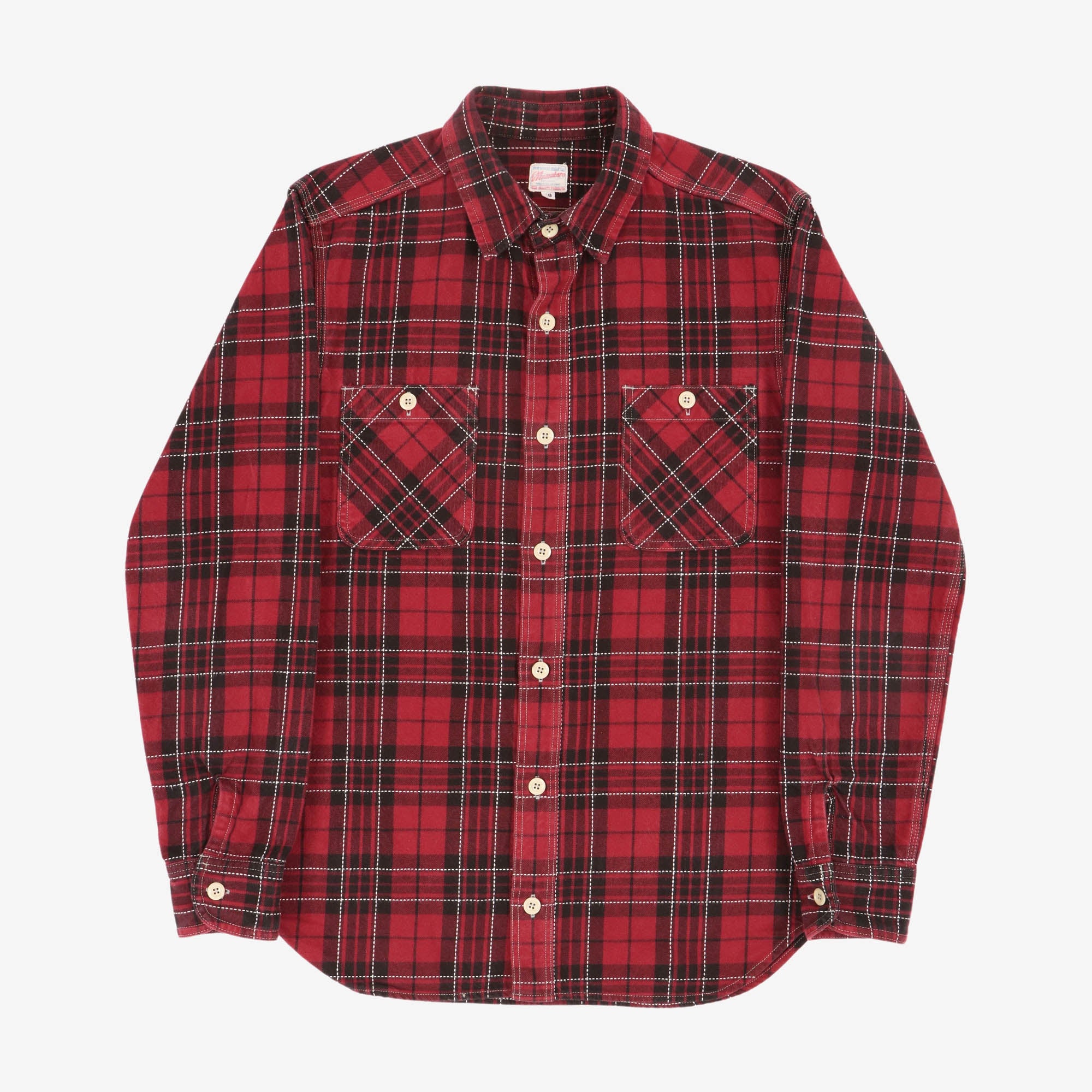 12oz Sashiko Check Shirt