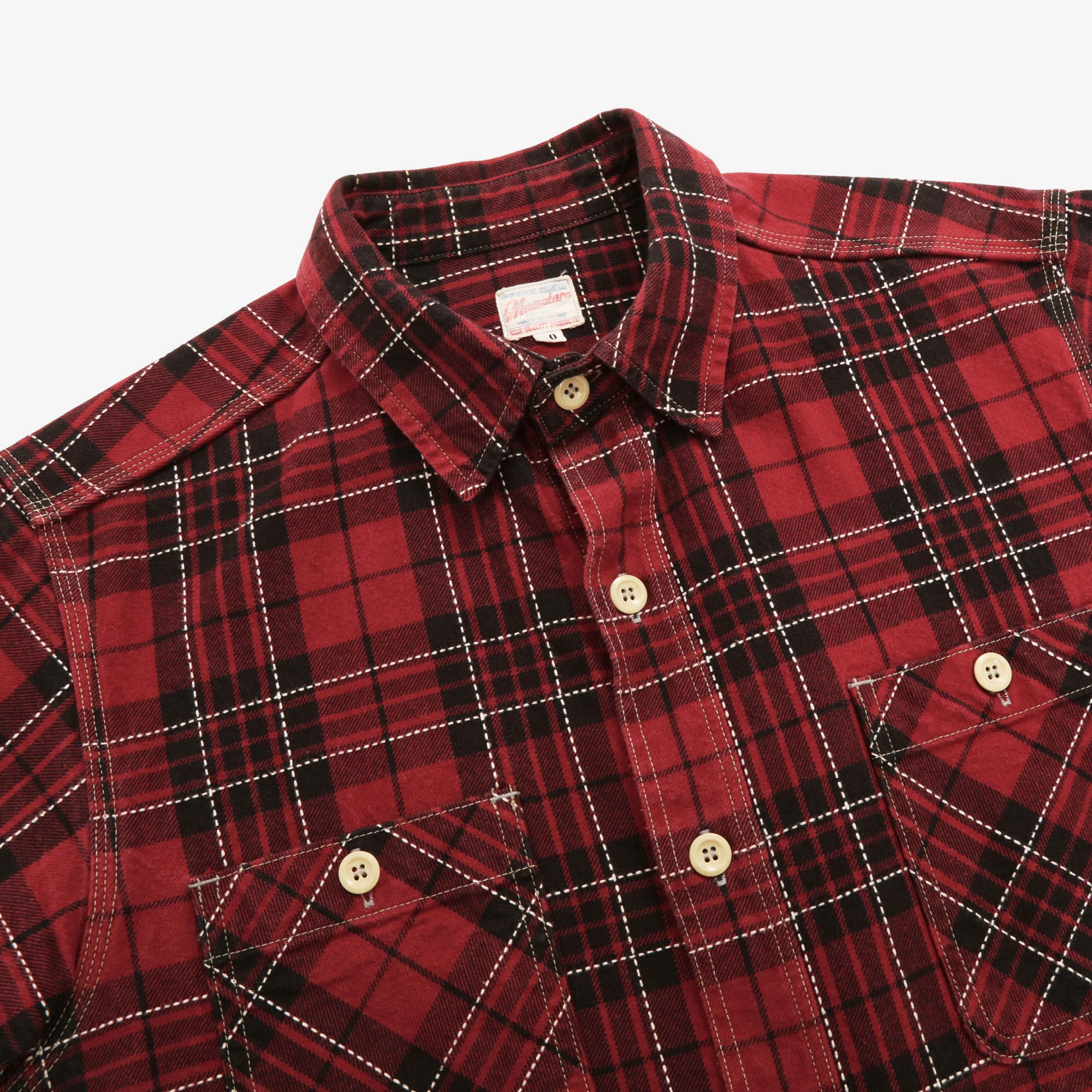 12oz Sashiko Check Shirt