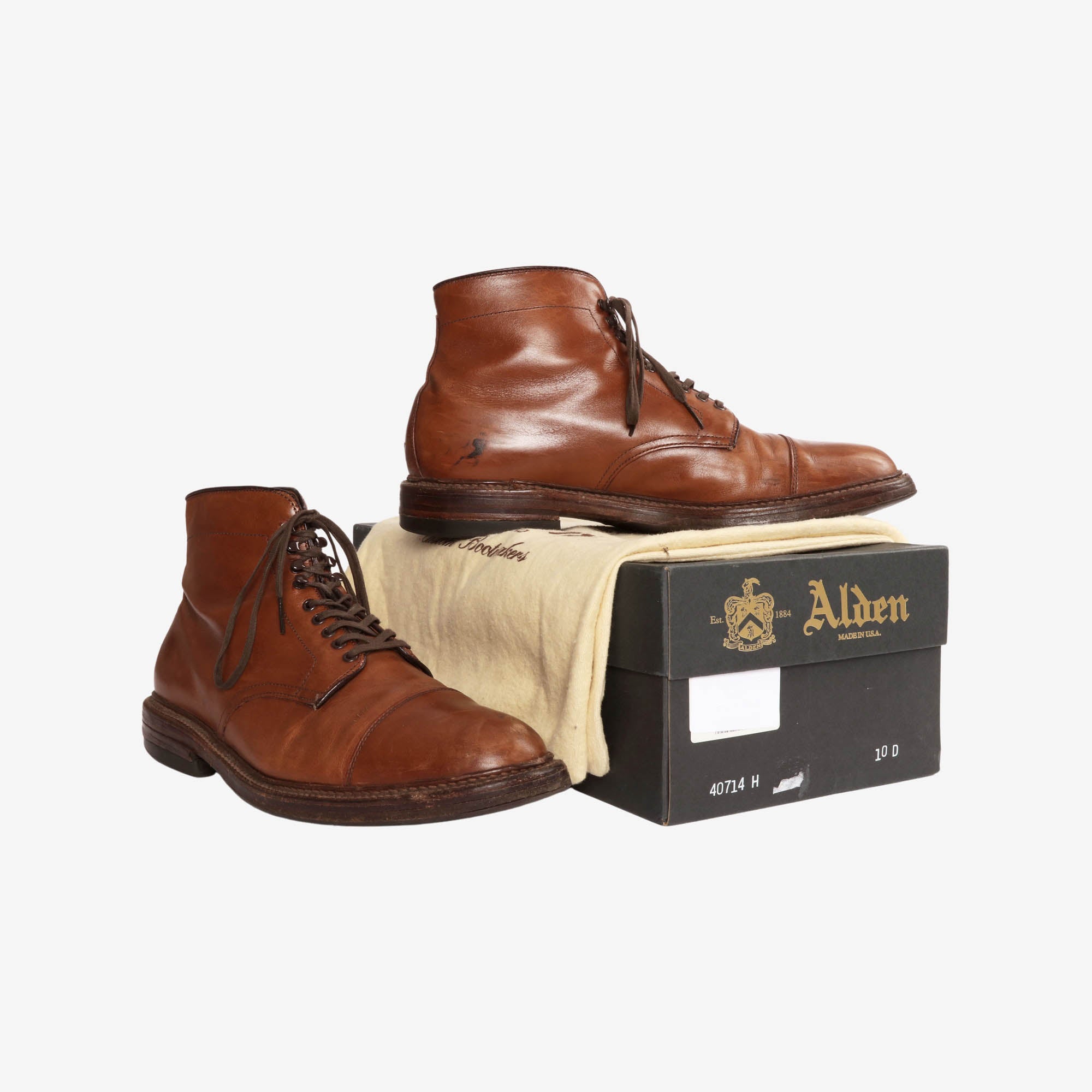 40714H Straight Tip Cap Toe Boot
