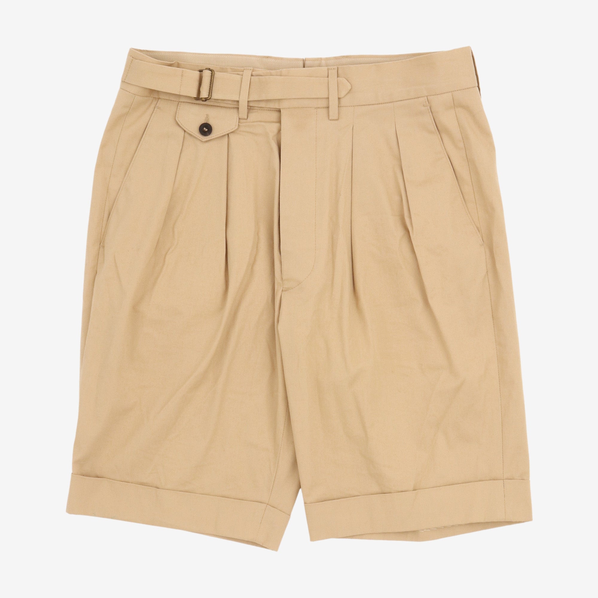Pleated Gurkha Shorts