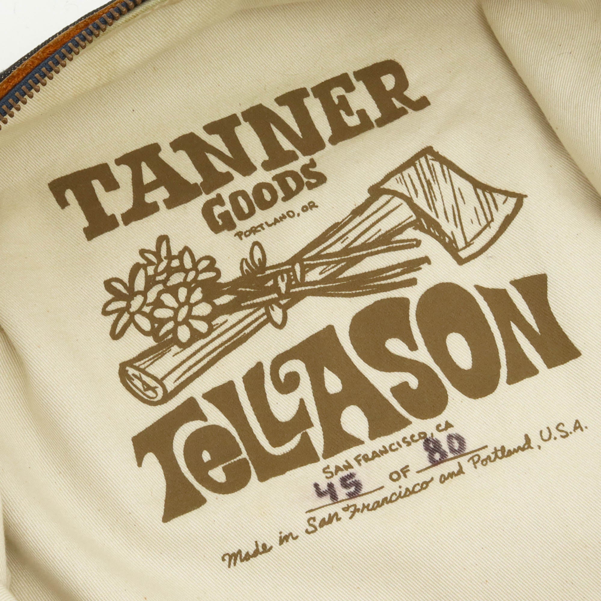 Tellason Denim Roll Tote