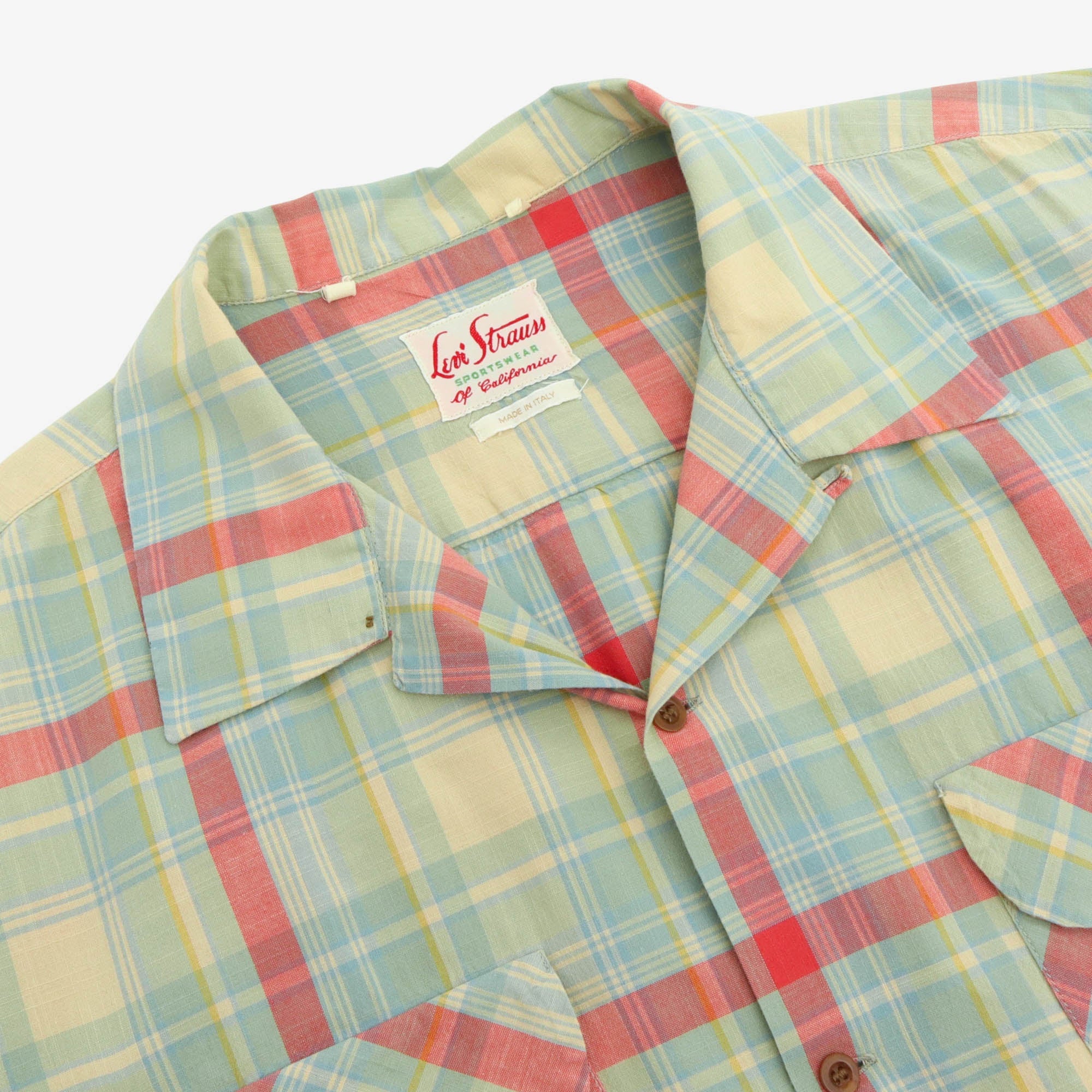 Camp Collar Check Shirt