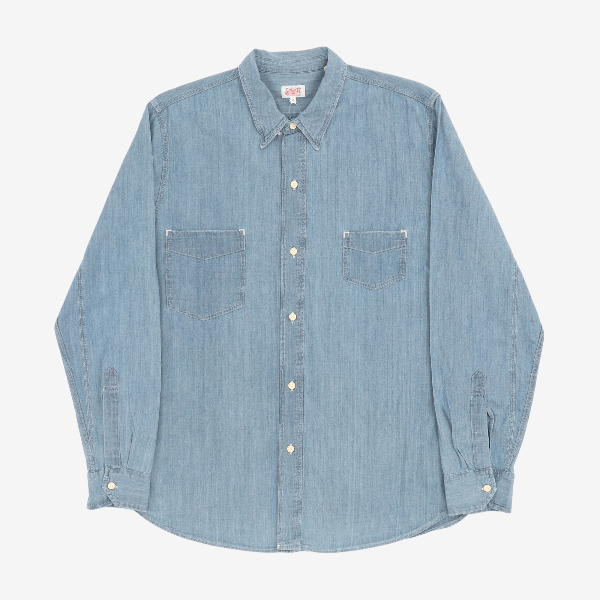 1920s Sunset Chambray Shirt