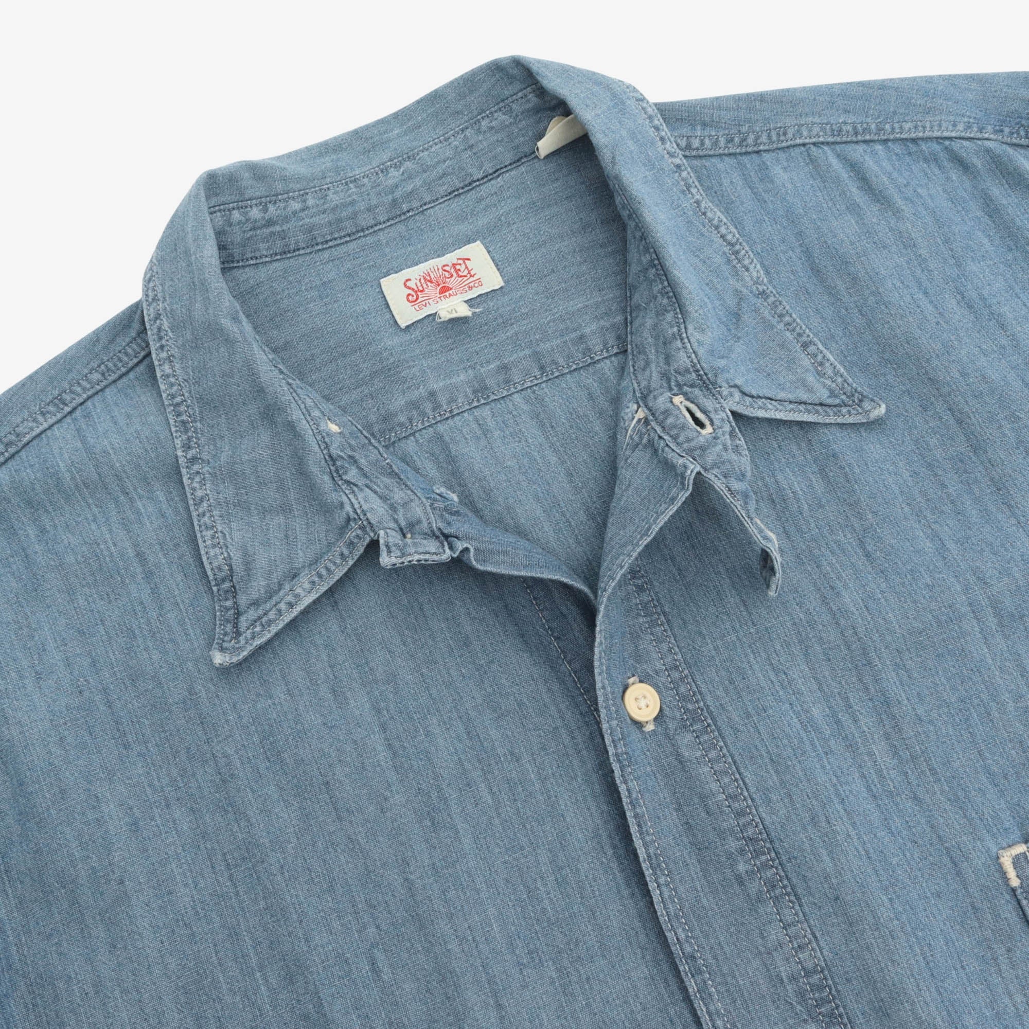 1920s Sunset Chambray Shirt
