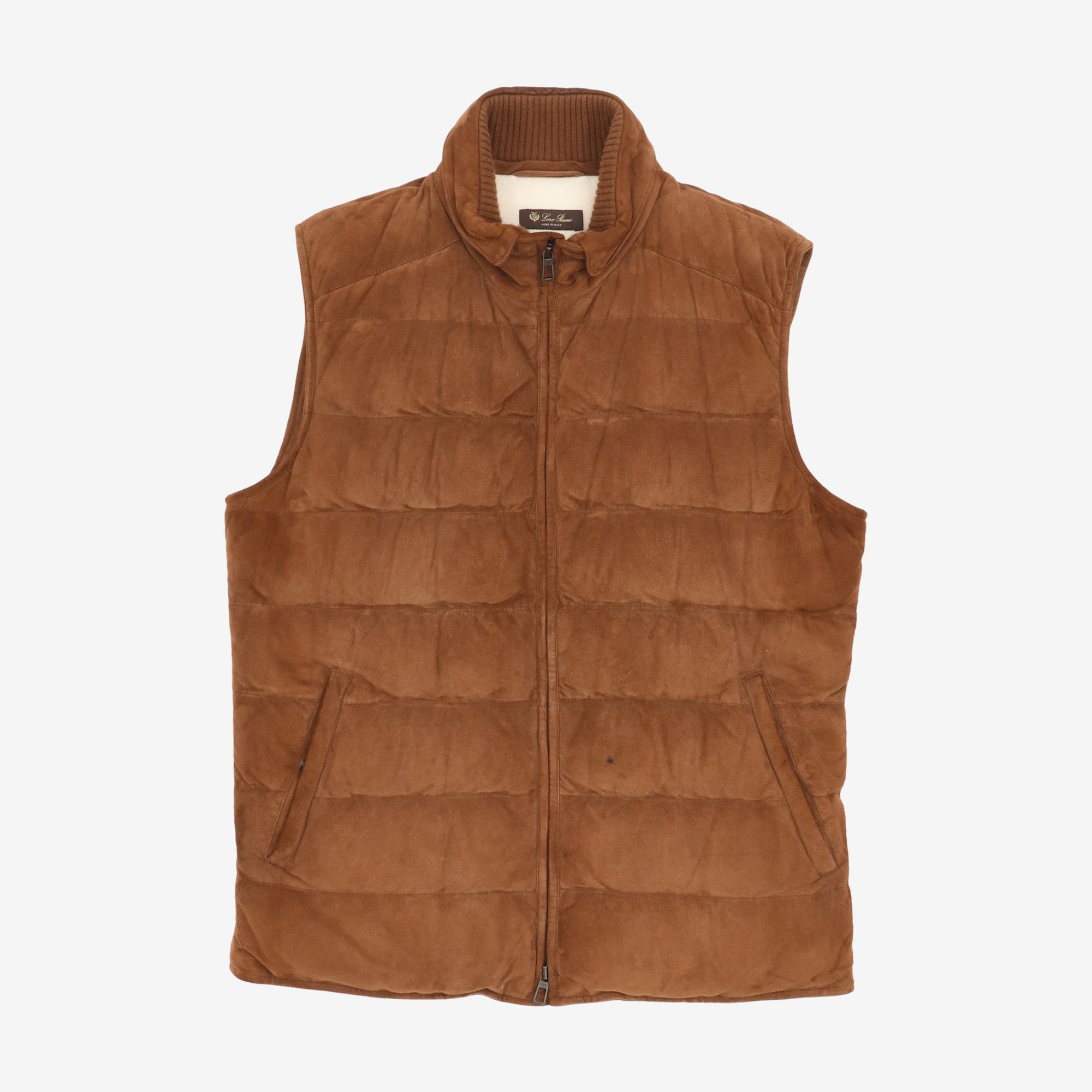 Suede Padded Vest