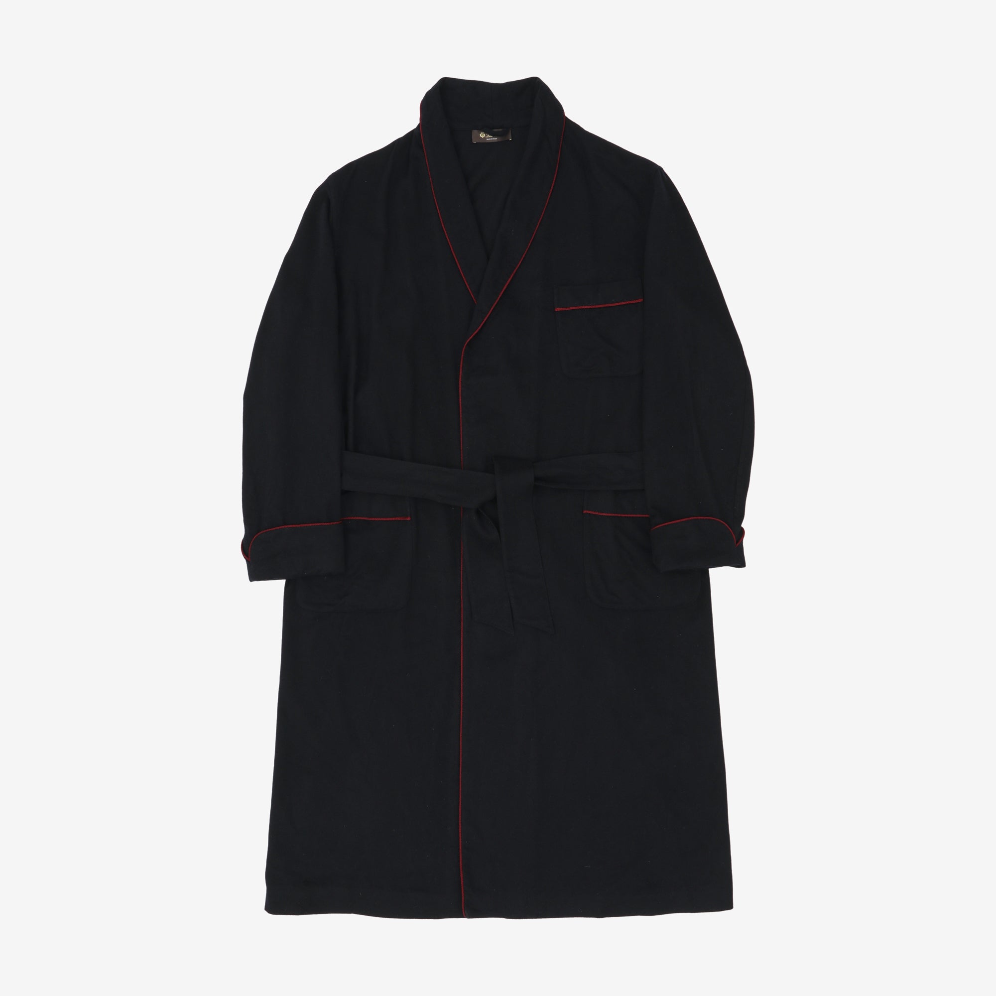 James Piped Baby Cashmere Robe
