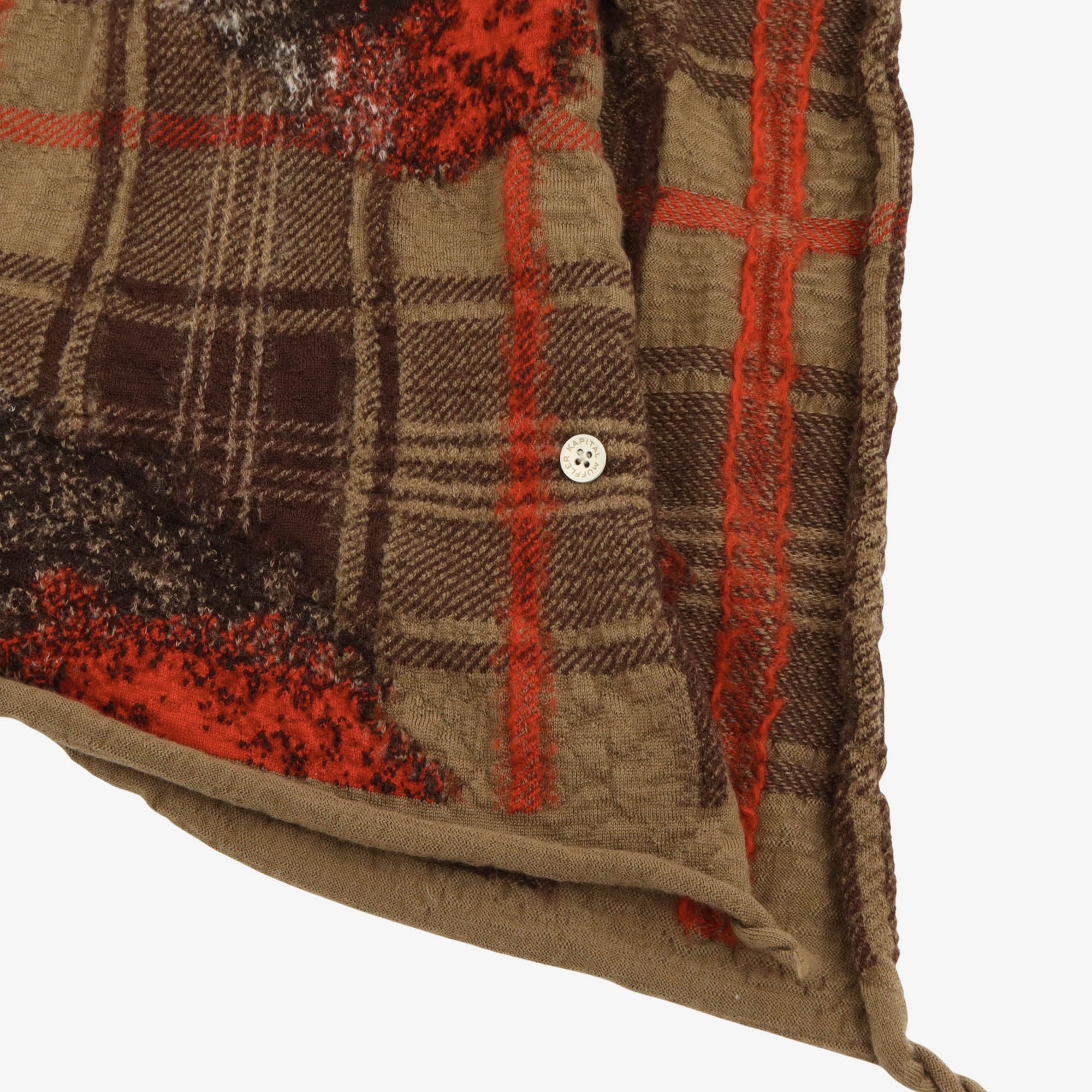 Compressed Wool Feather Tartan Scarf