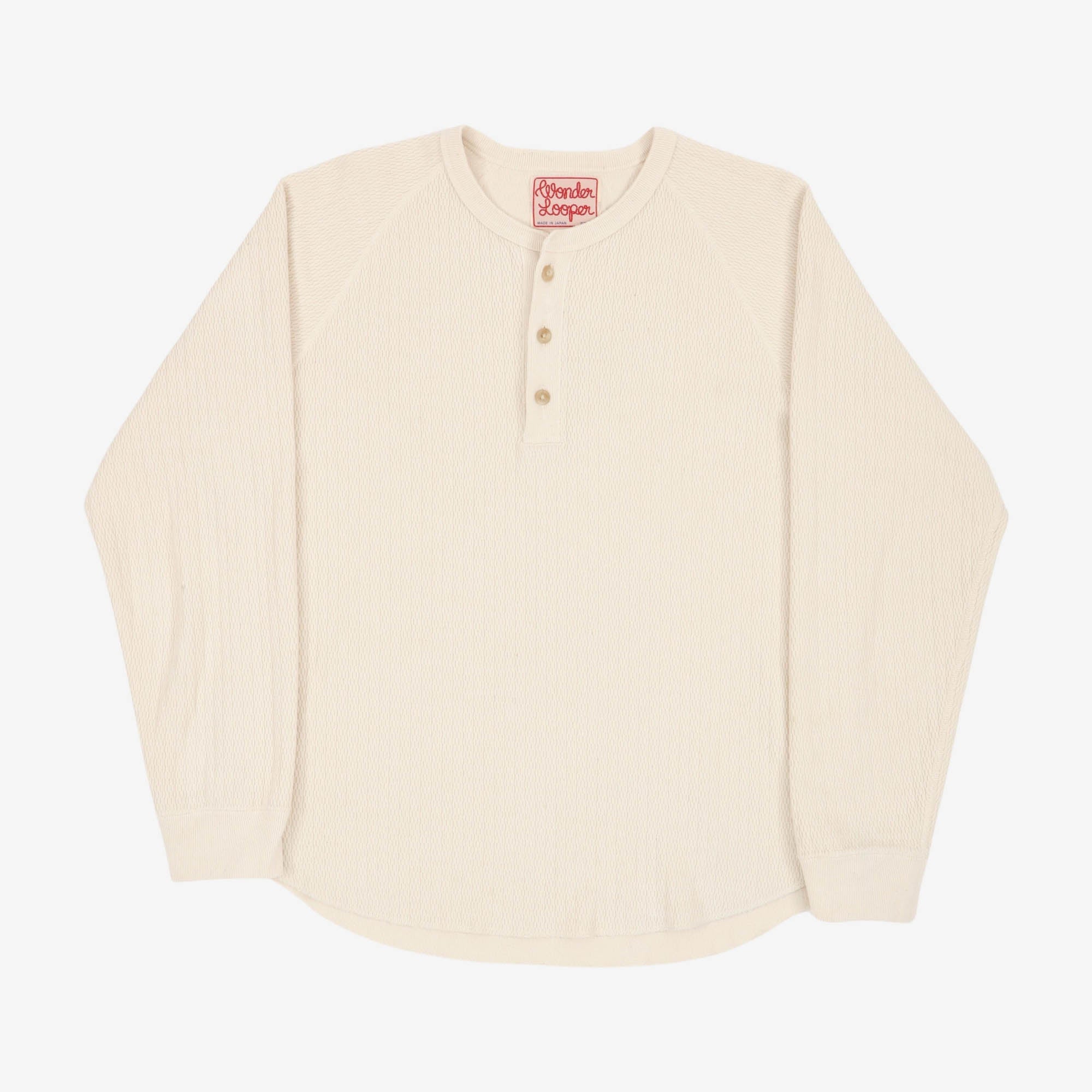 Cashmere Blend Honeycomb Henley