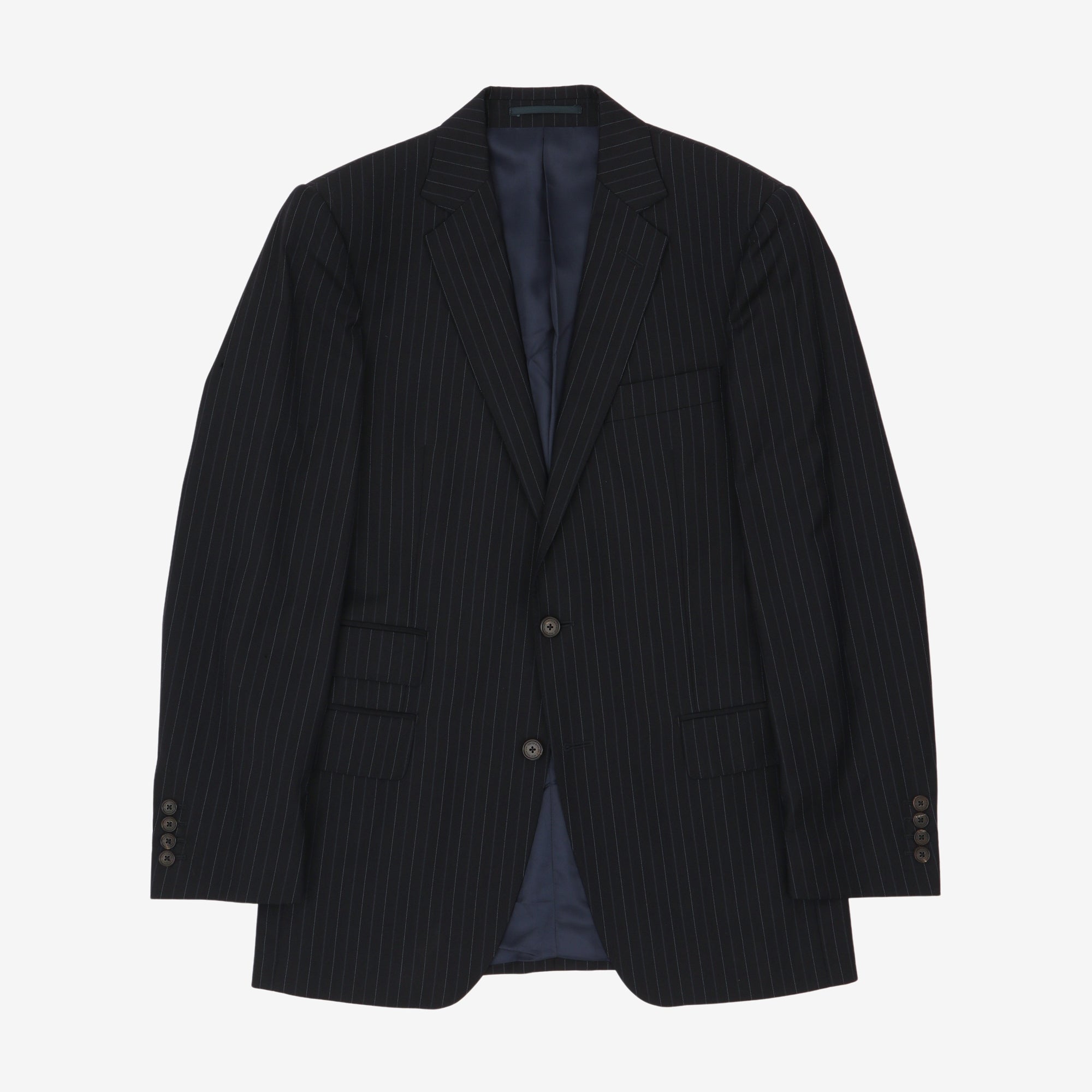 Pinstripe Wool Suit