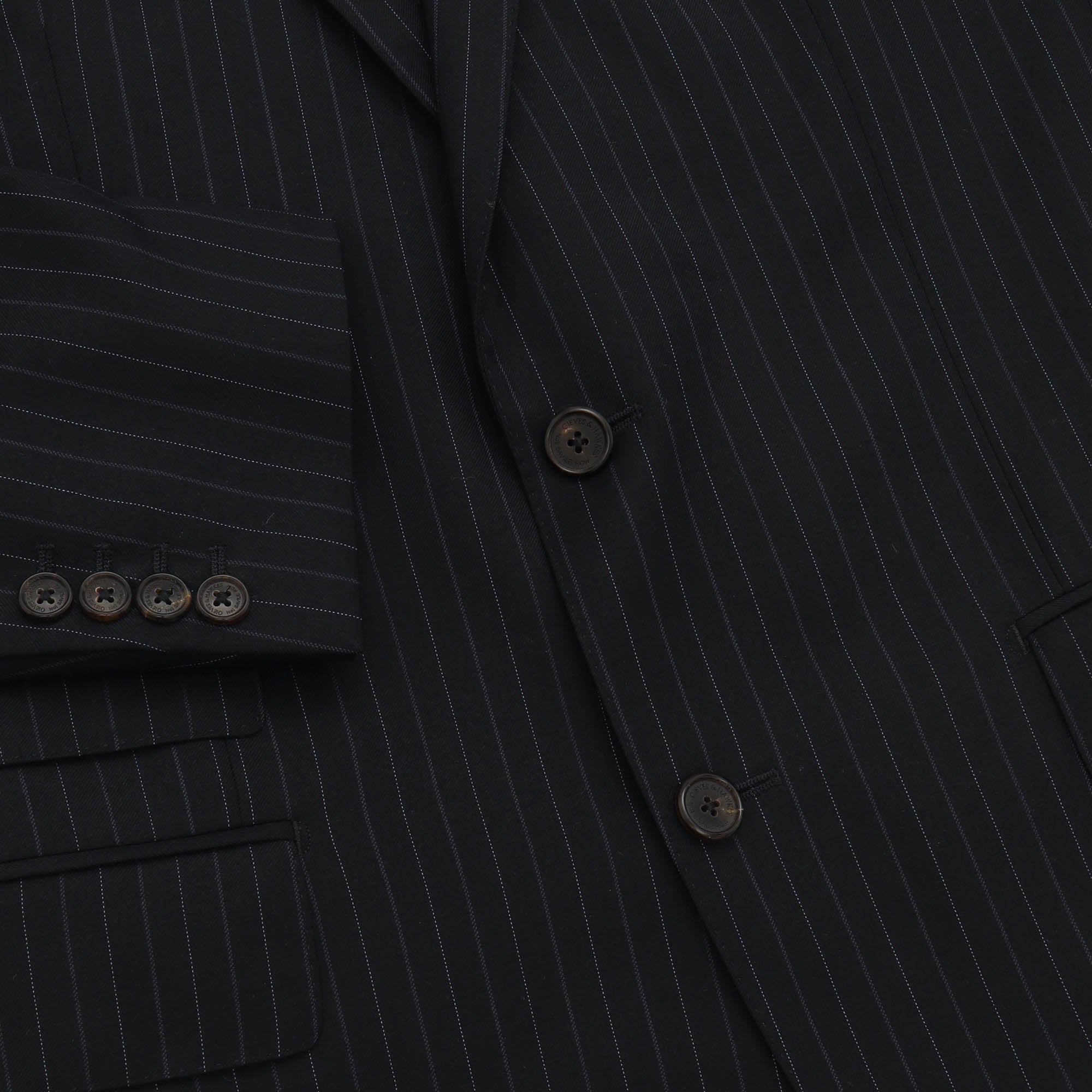 Pinstripe Wool Suit