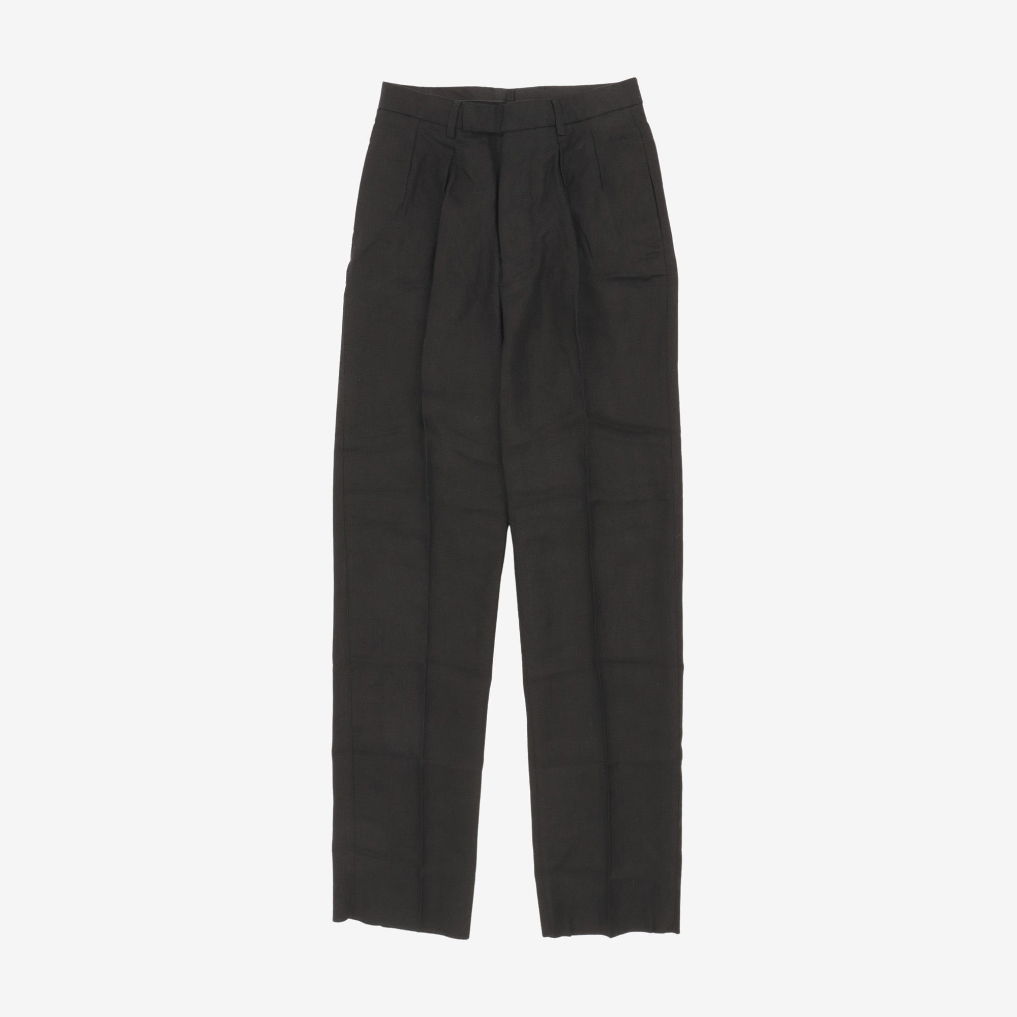 Linen Tanger Pleated Trousers (28W X 35.5L)