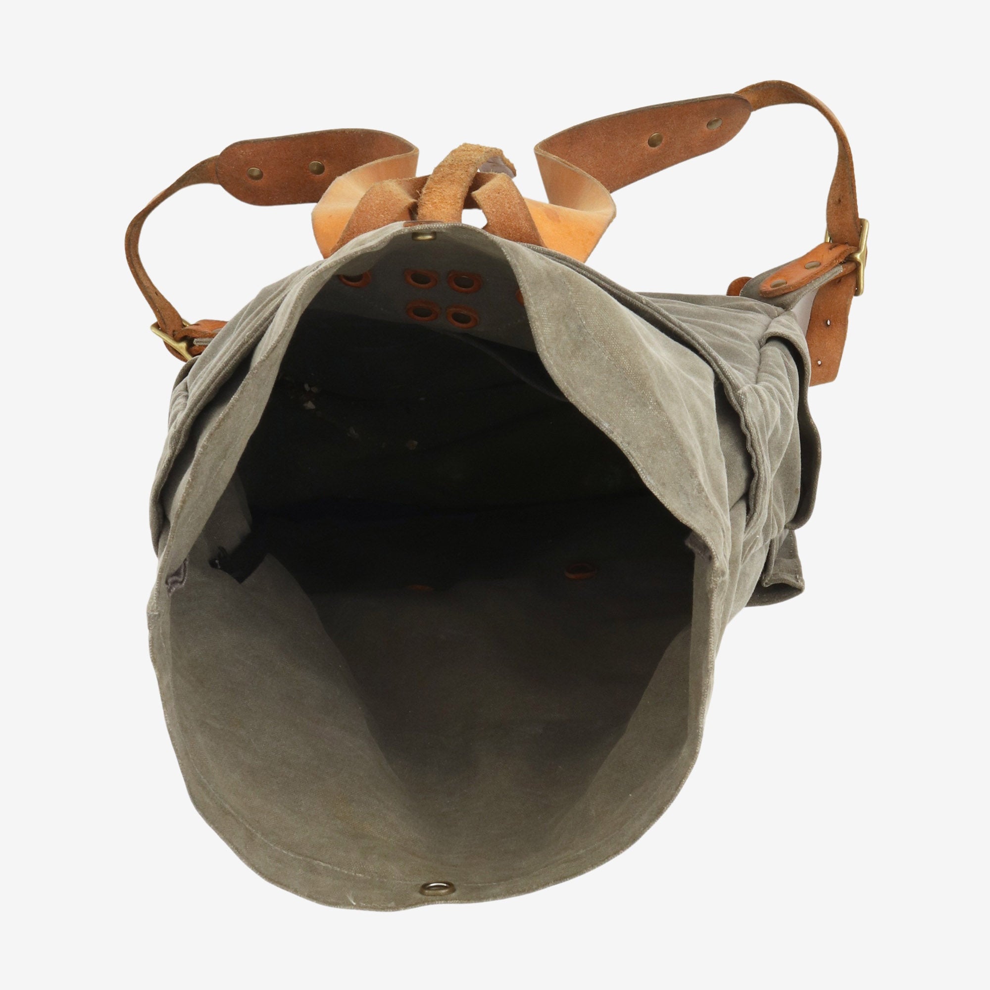 Waxed Canvas Roll Top Backpack