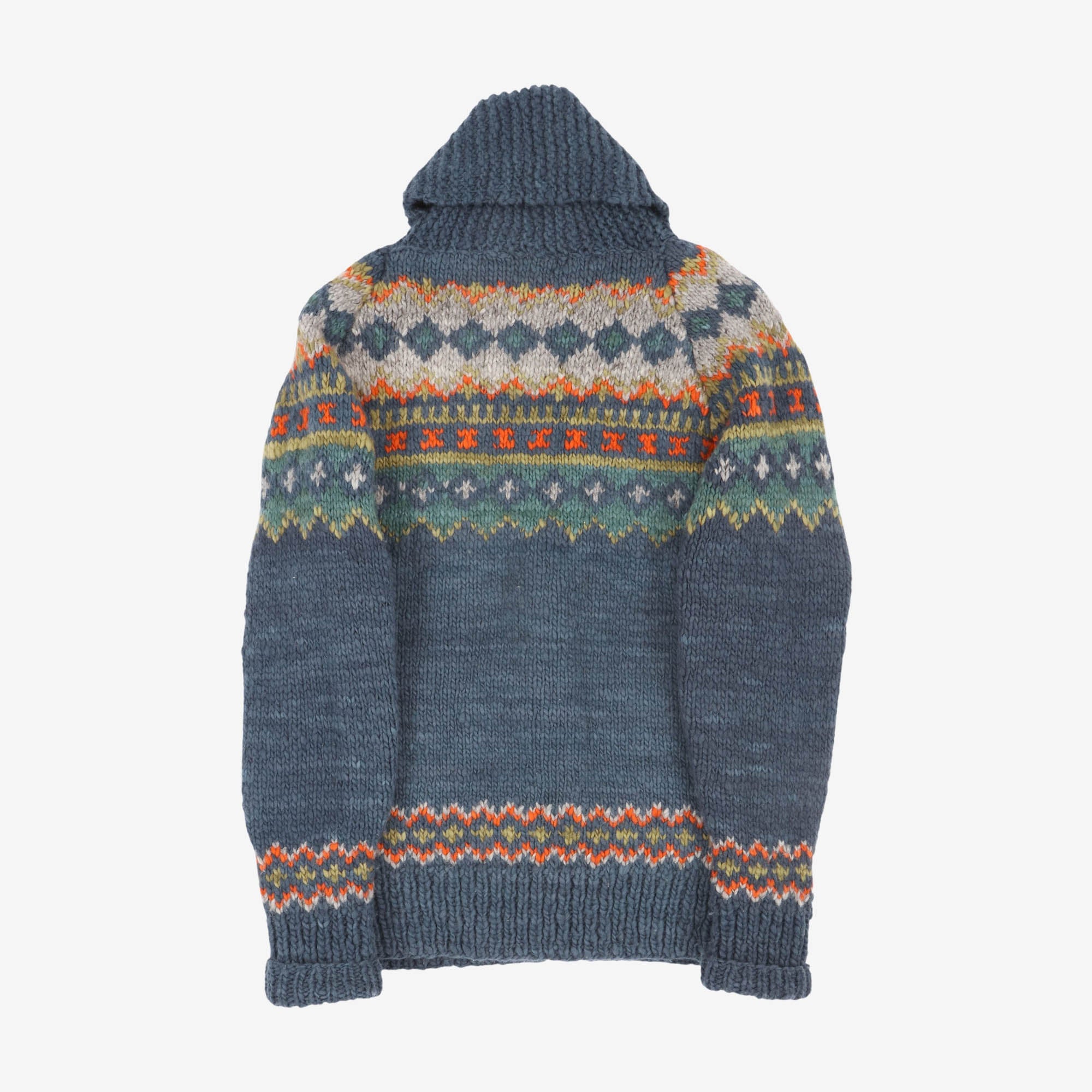 Fair Isle Zipper Cardigan