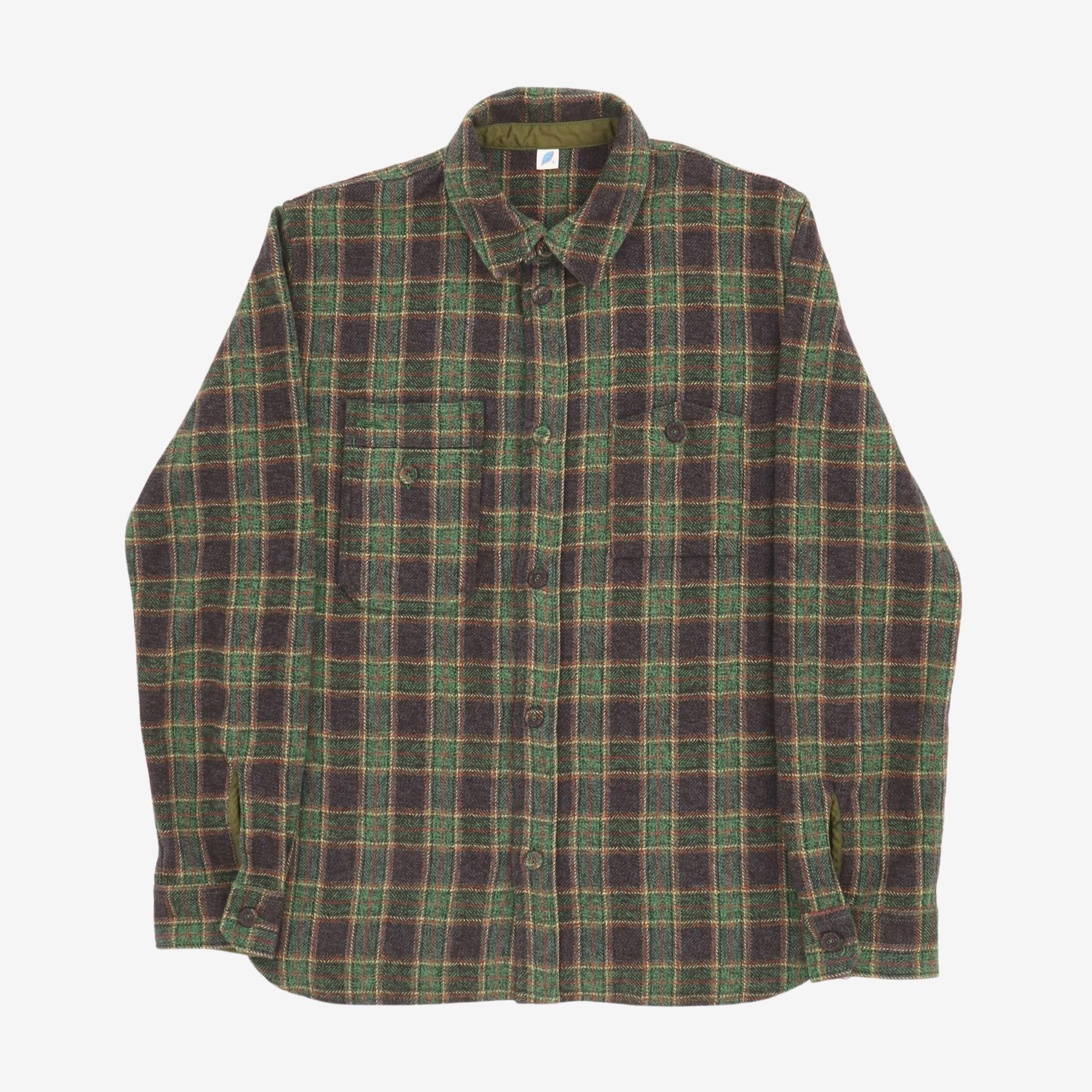 Woven Check Double Pocket Shirt