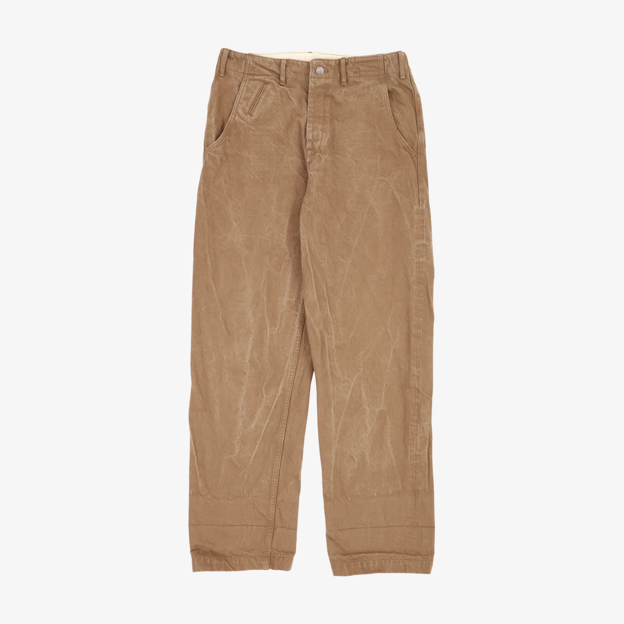 SJ48CP Heavy Chino Wide Trousers (33W X 33L)
