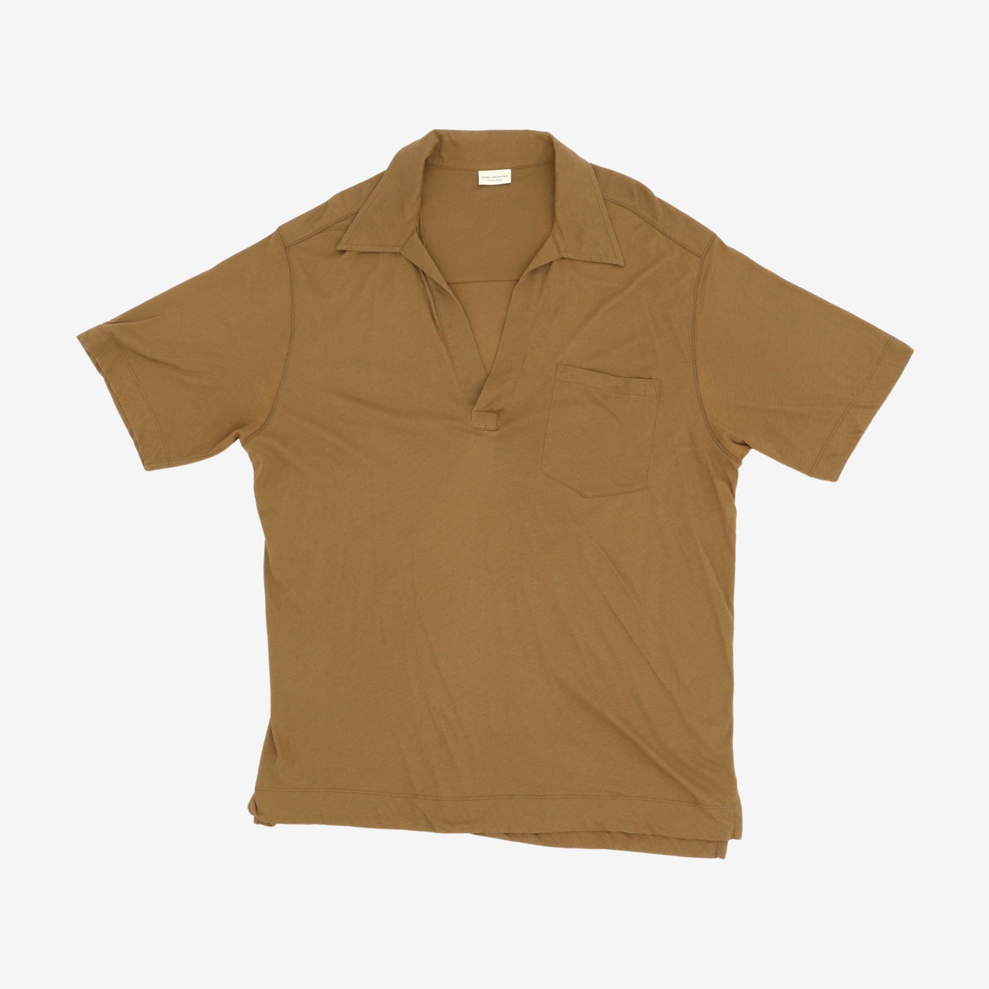 Open Placket Polo Shirt