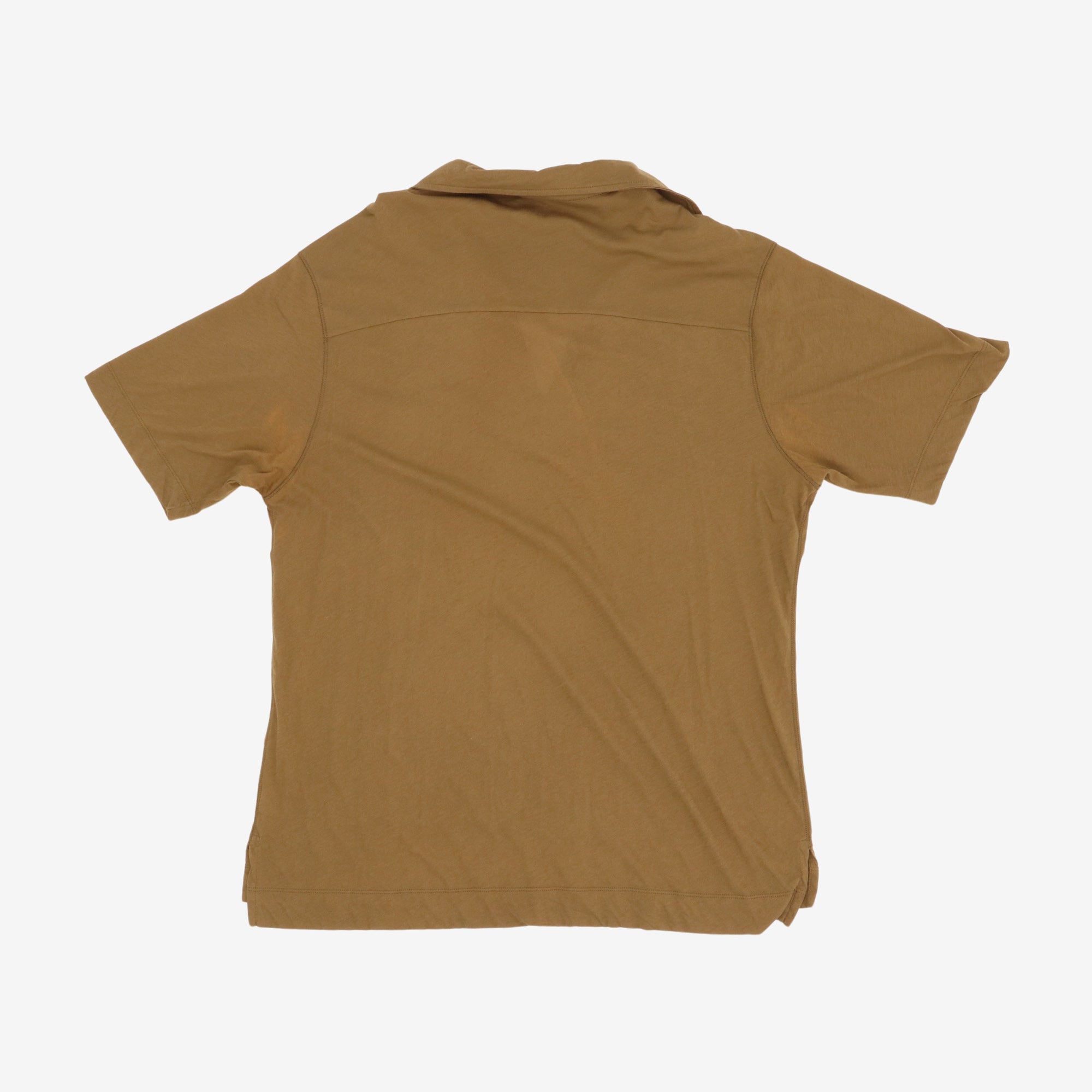 Open Placket Polo Shirt