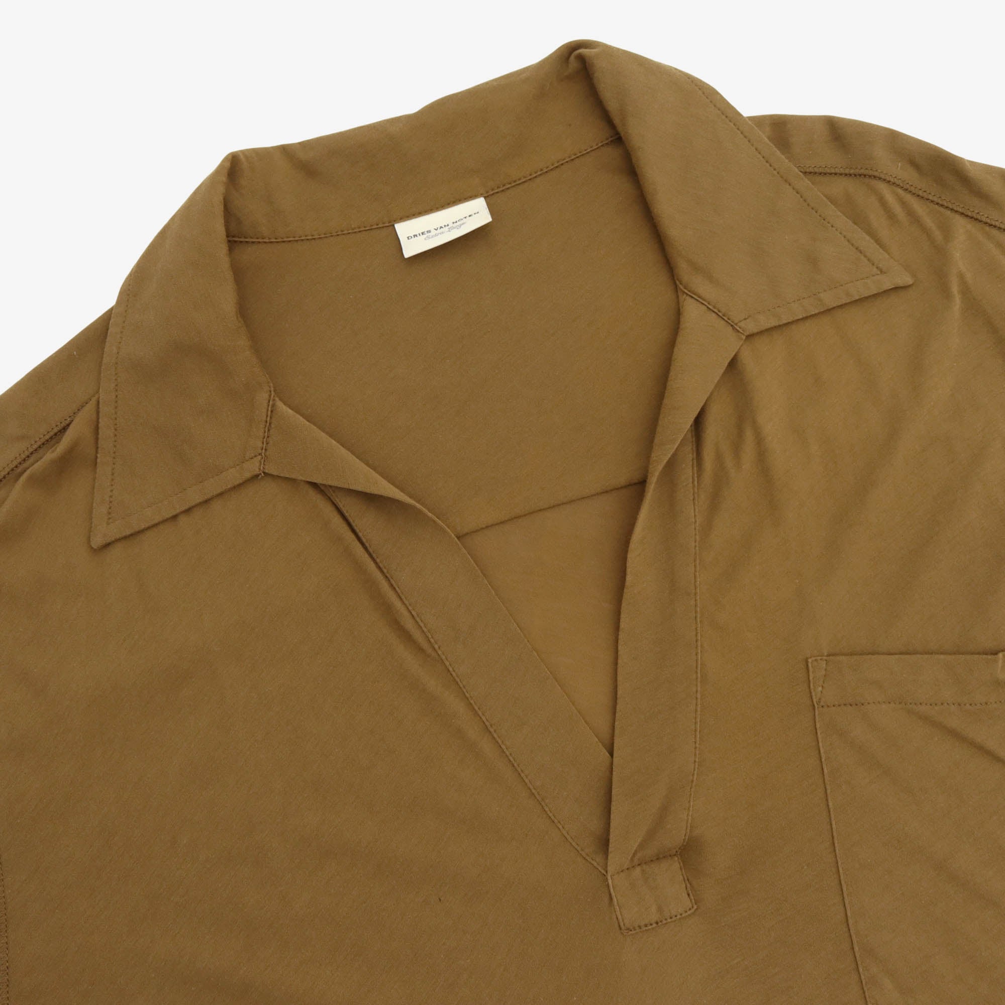 Open Placket Polo Shirt