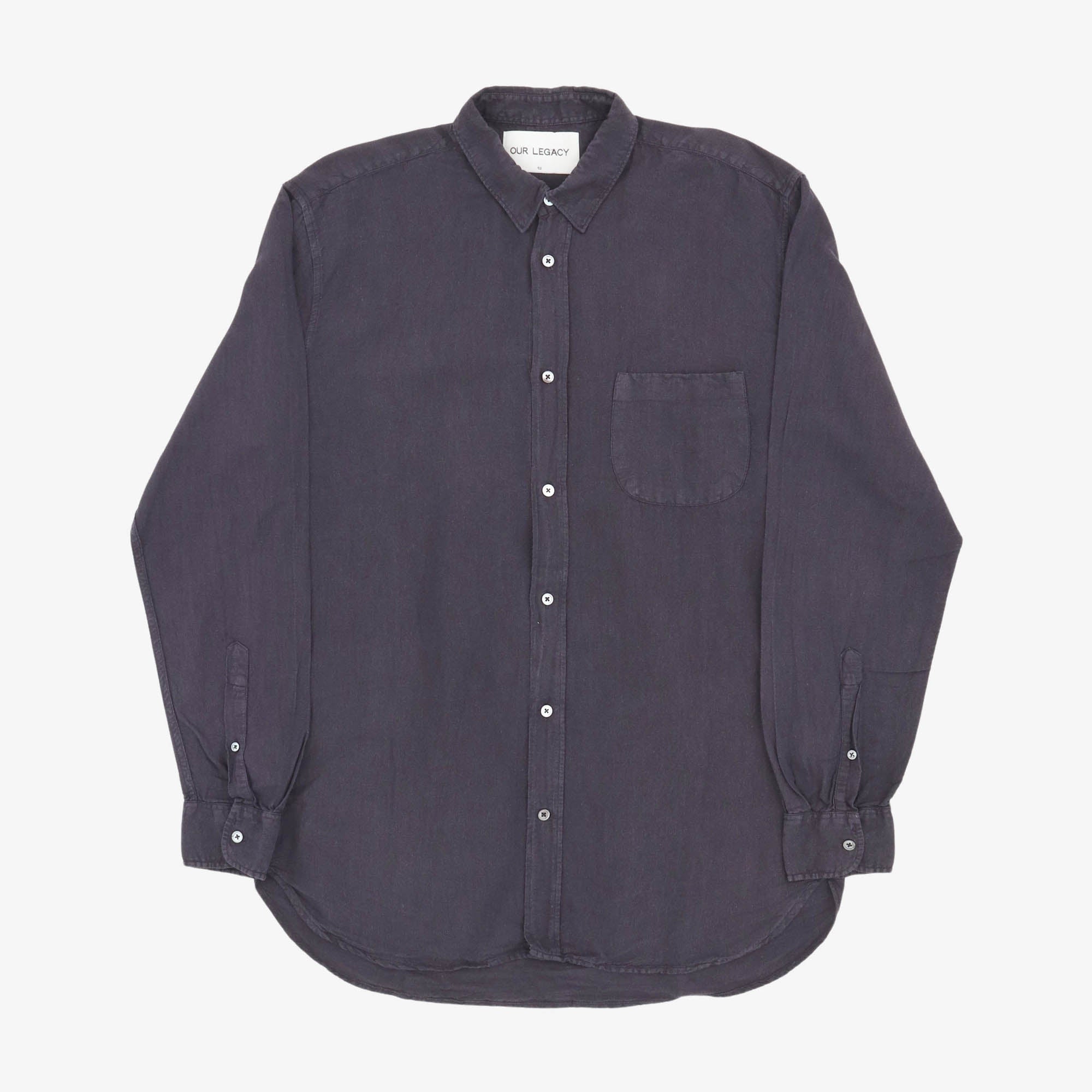Linen Blend Poplin Shirt