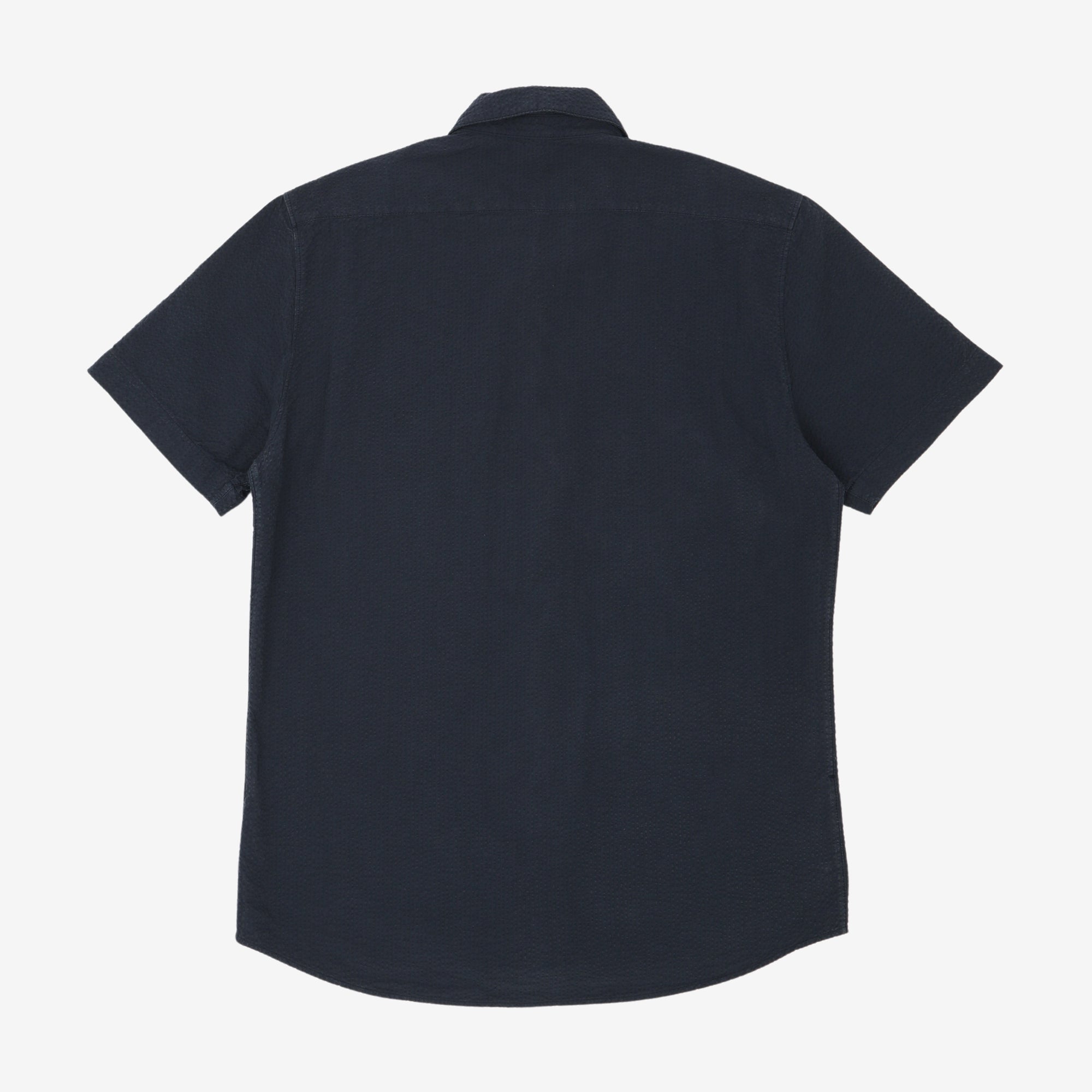 Seersucker Button Up SS Shirt