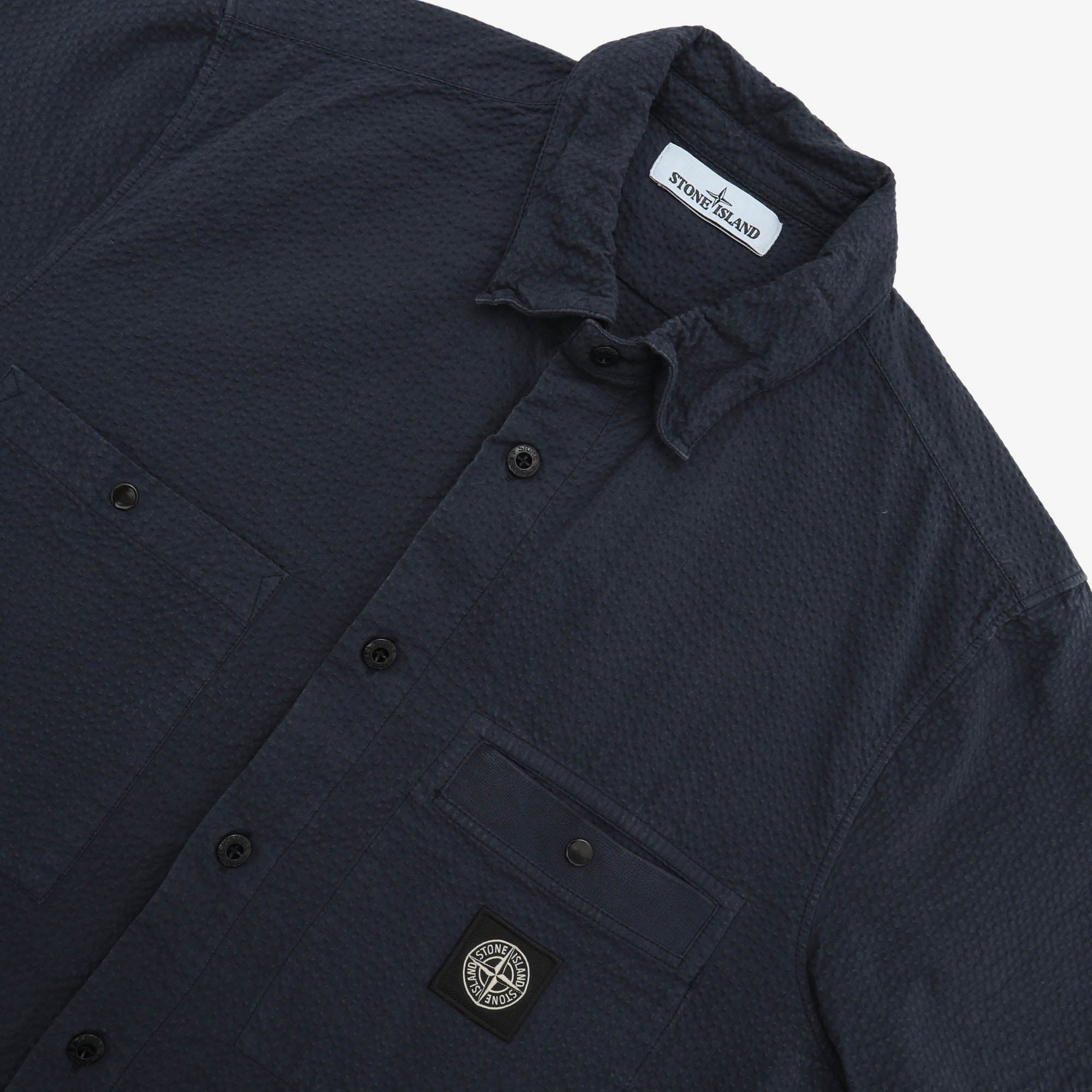 Seersucker Button Up SS Shirt
